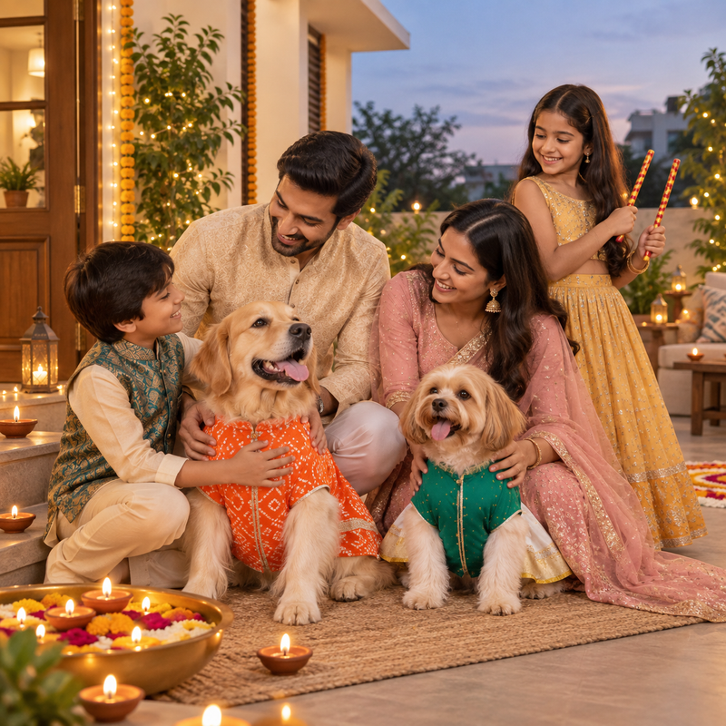 Diyas, Dandiya, and Your Dog: Getting the Festive Season Right
