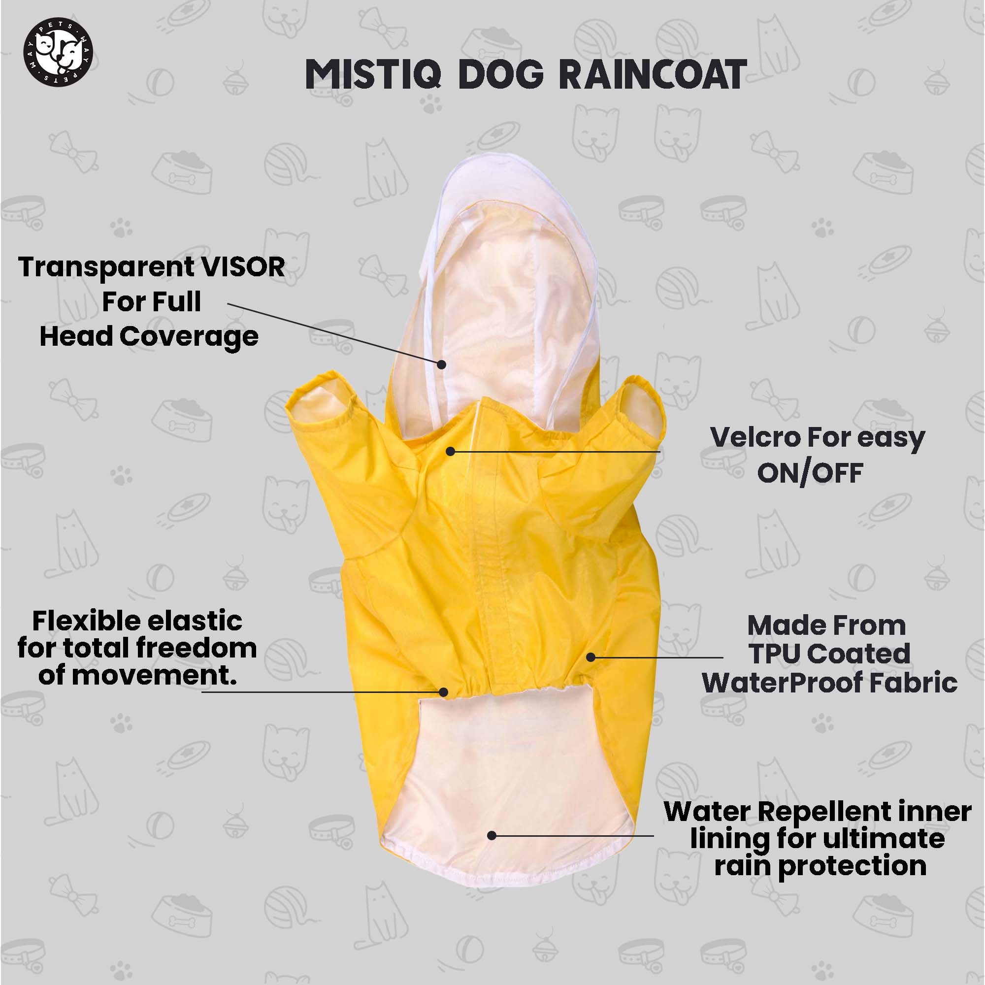 Mistiq Raincoat - Mustard