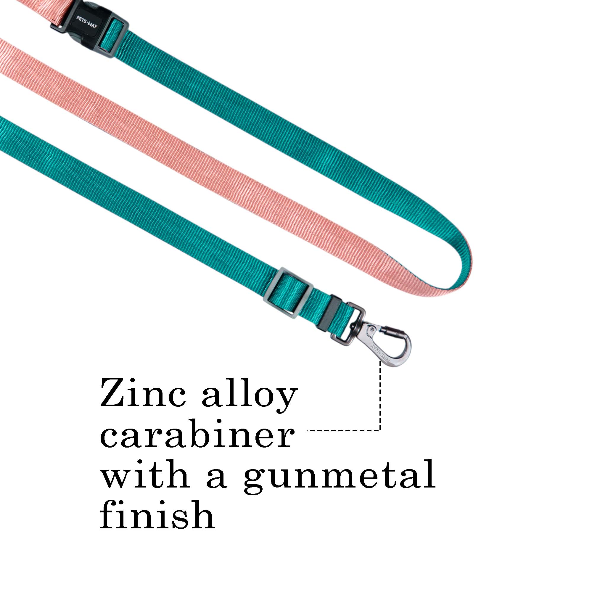 EMERALD & PEACH MULTIPURPOSE FLEX LEASH