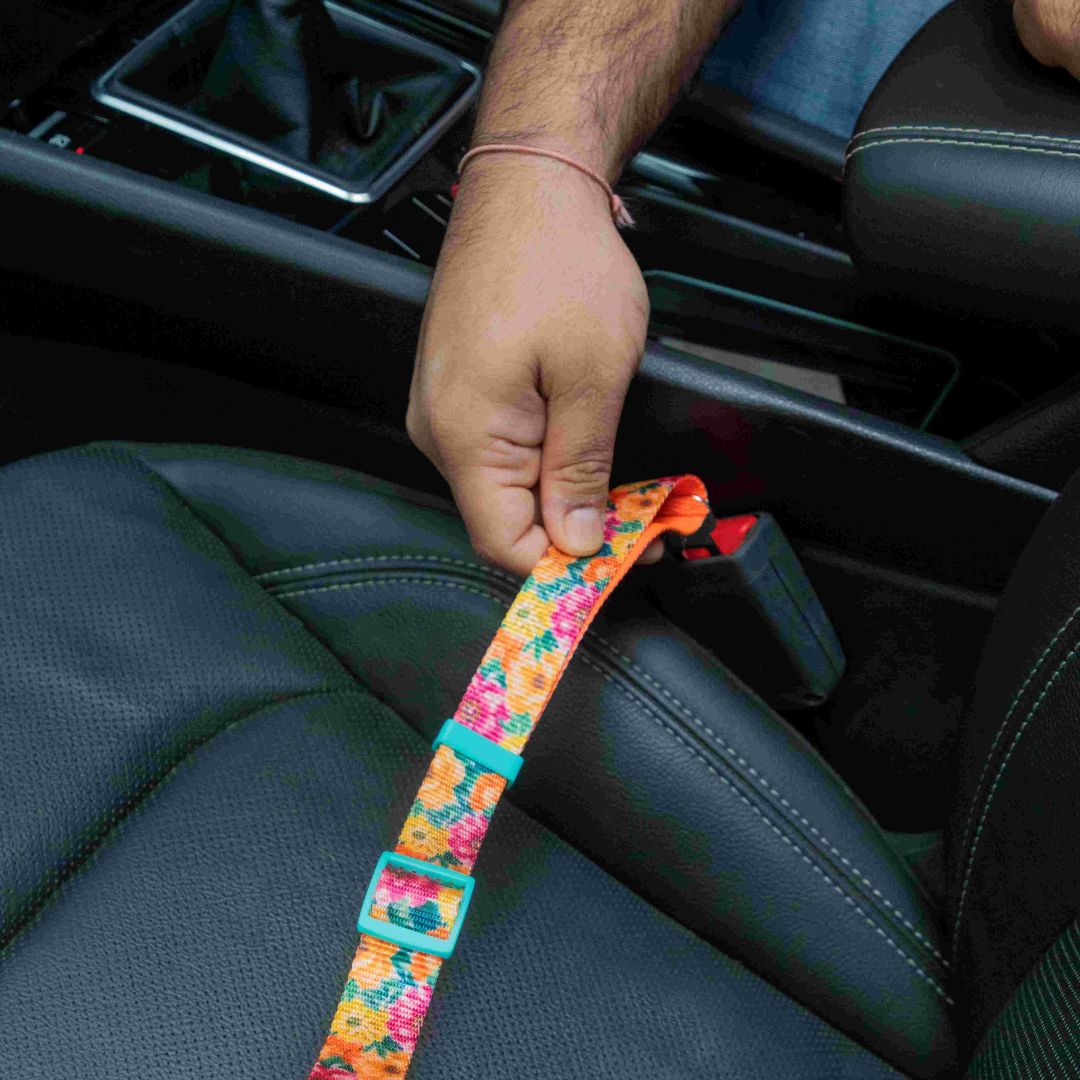 Spring Printed Car Seat Belt