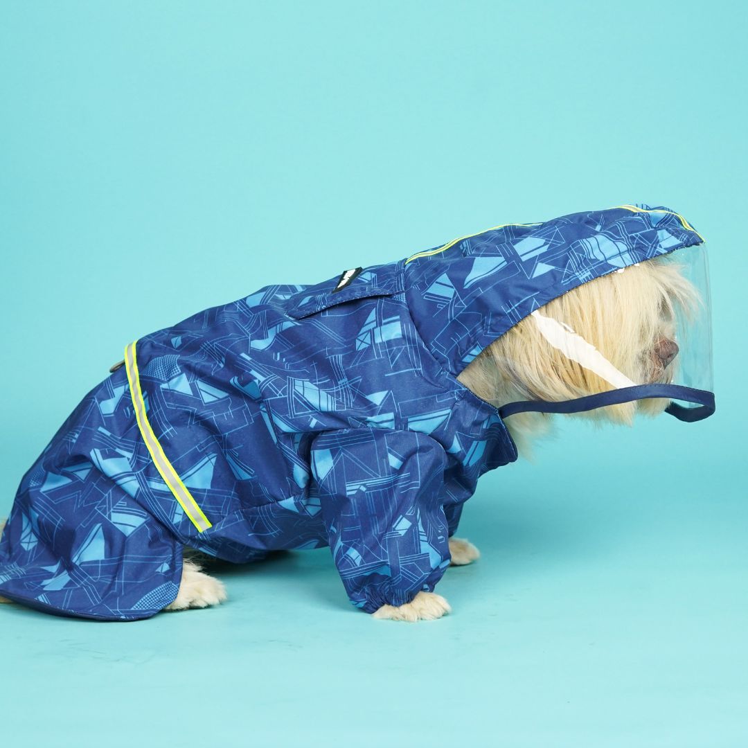 Haze Dog Raincoat-Cobalt