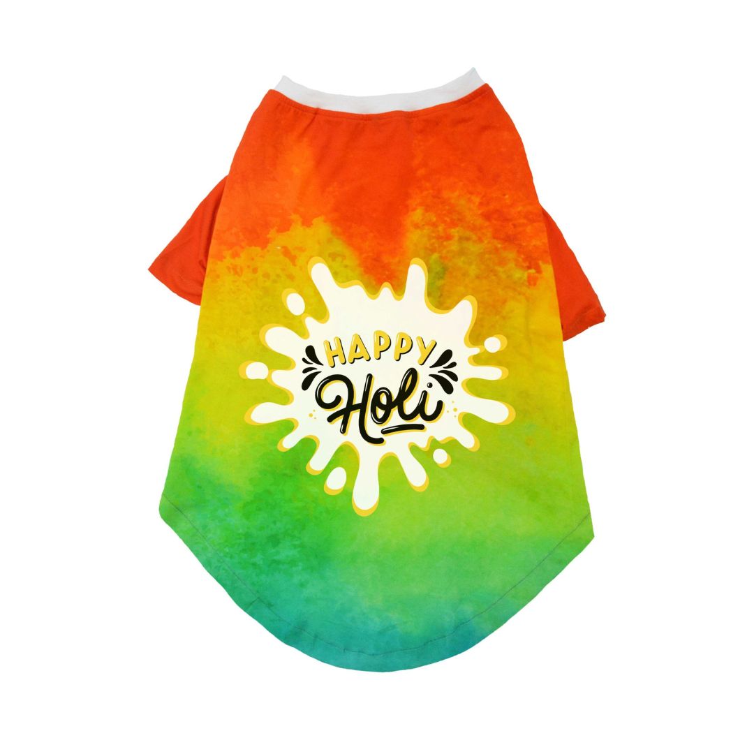 Holi Dog T-Shirt - Colorful