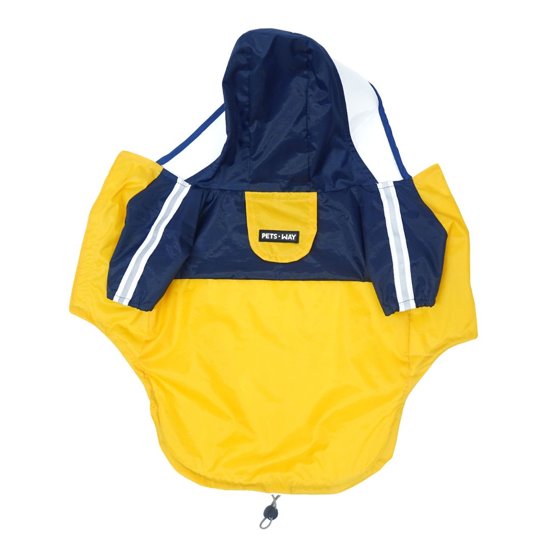 Rainstorm Dog Raincoat-Canary