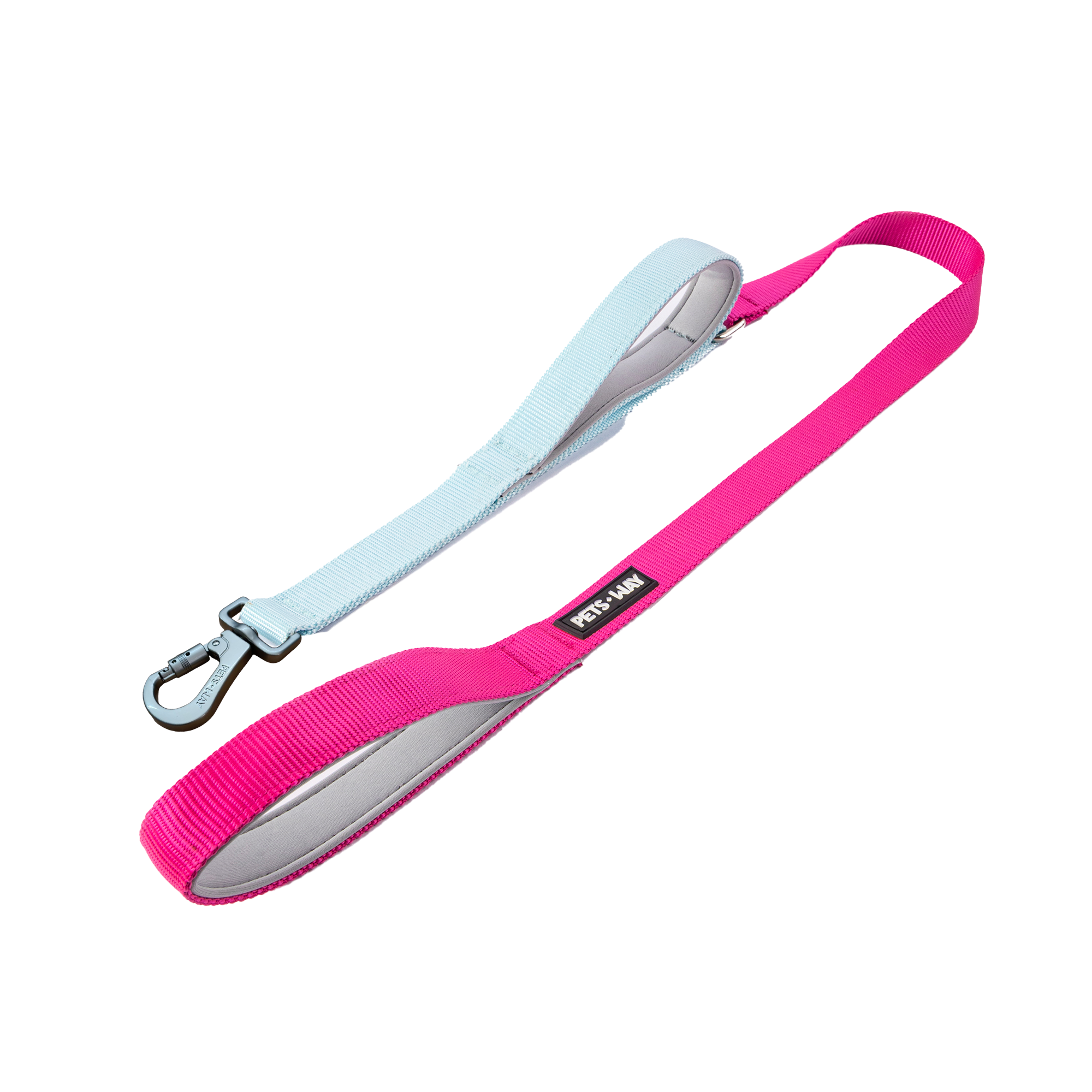 Fuschia & Sky - Traffic / Dual Handle Leash