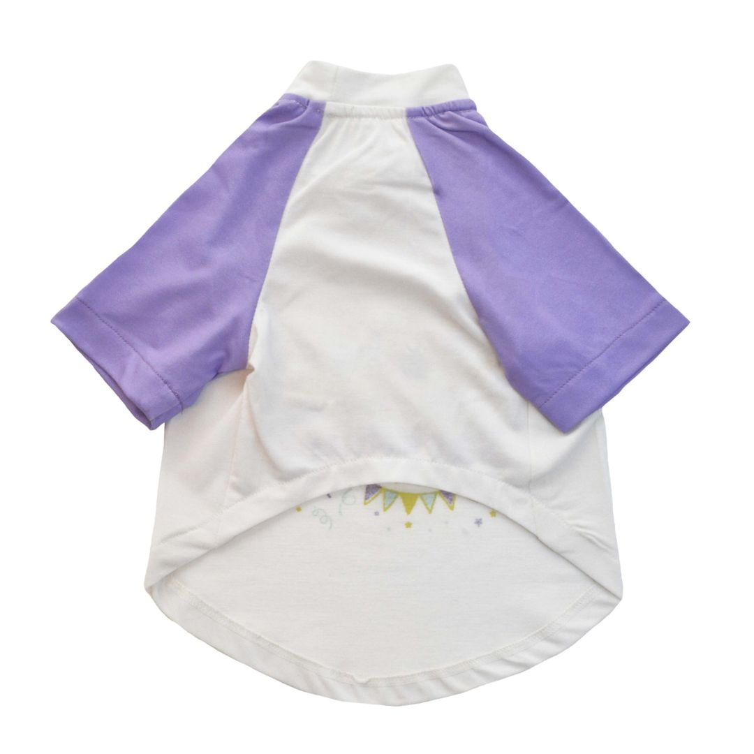 front of Birthday Dog T-Shirt Lavender-petsway