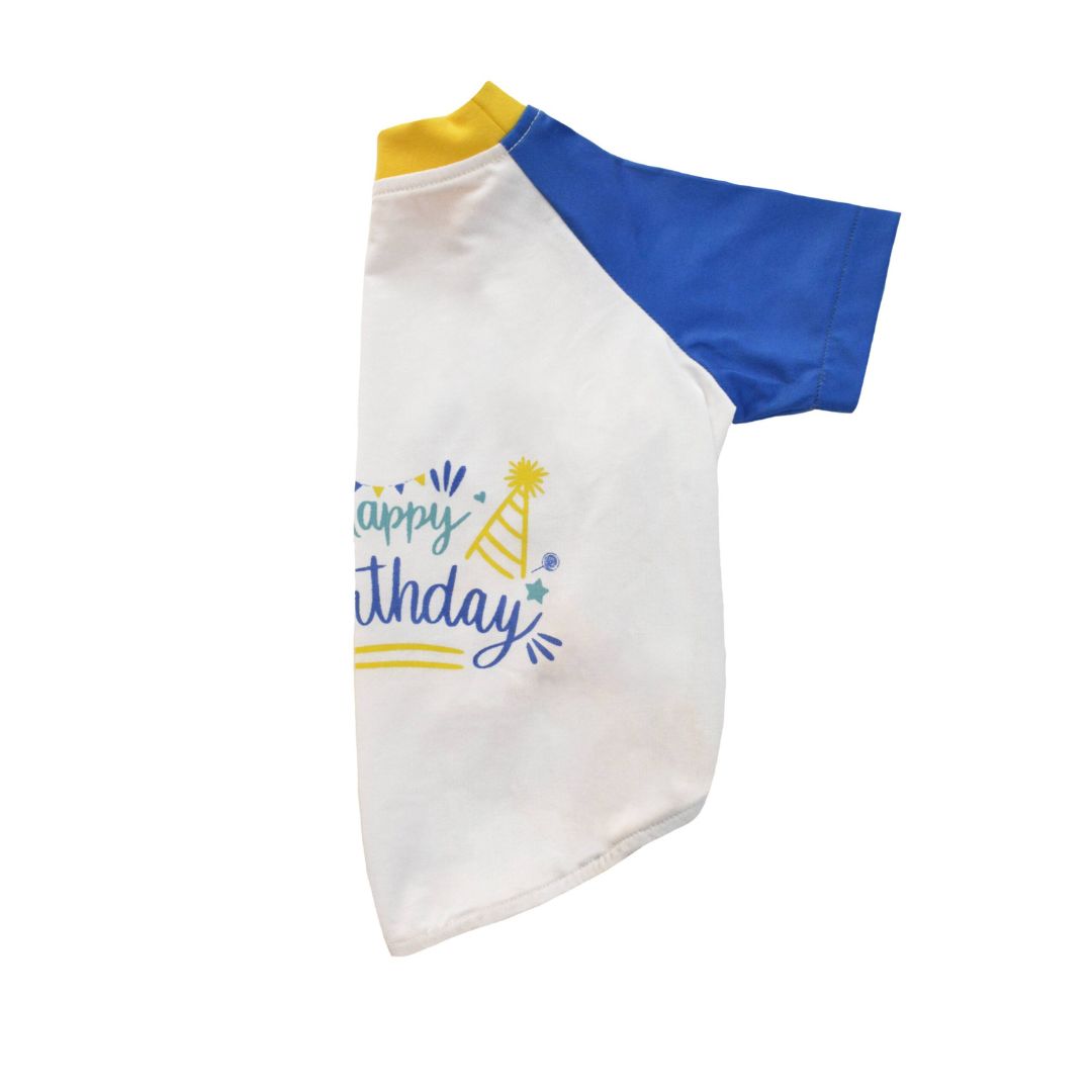 side of  Birthday Dog T-Shirt-ptsway