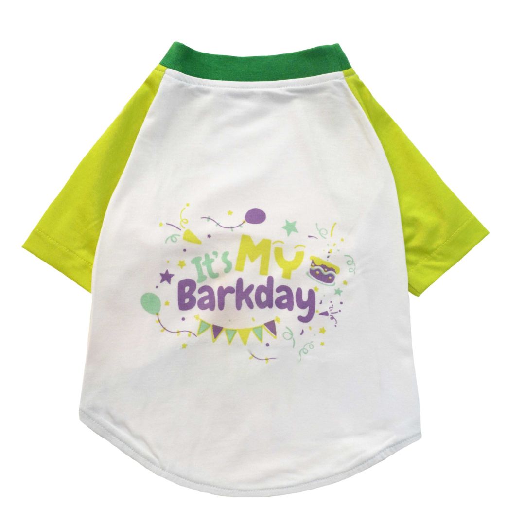 Birthday Dog T-Shirt Lime-petsway