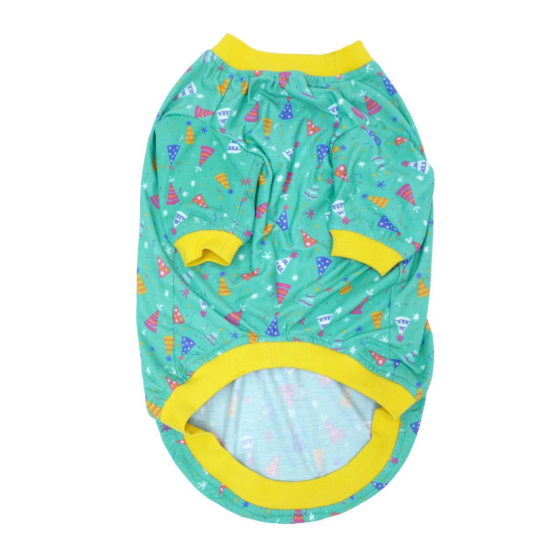 Birthday Dog T-Shirt Teal-petsway