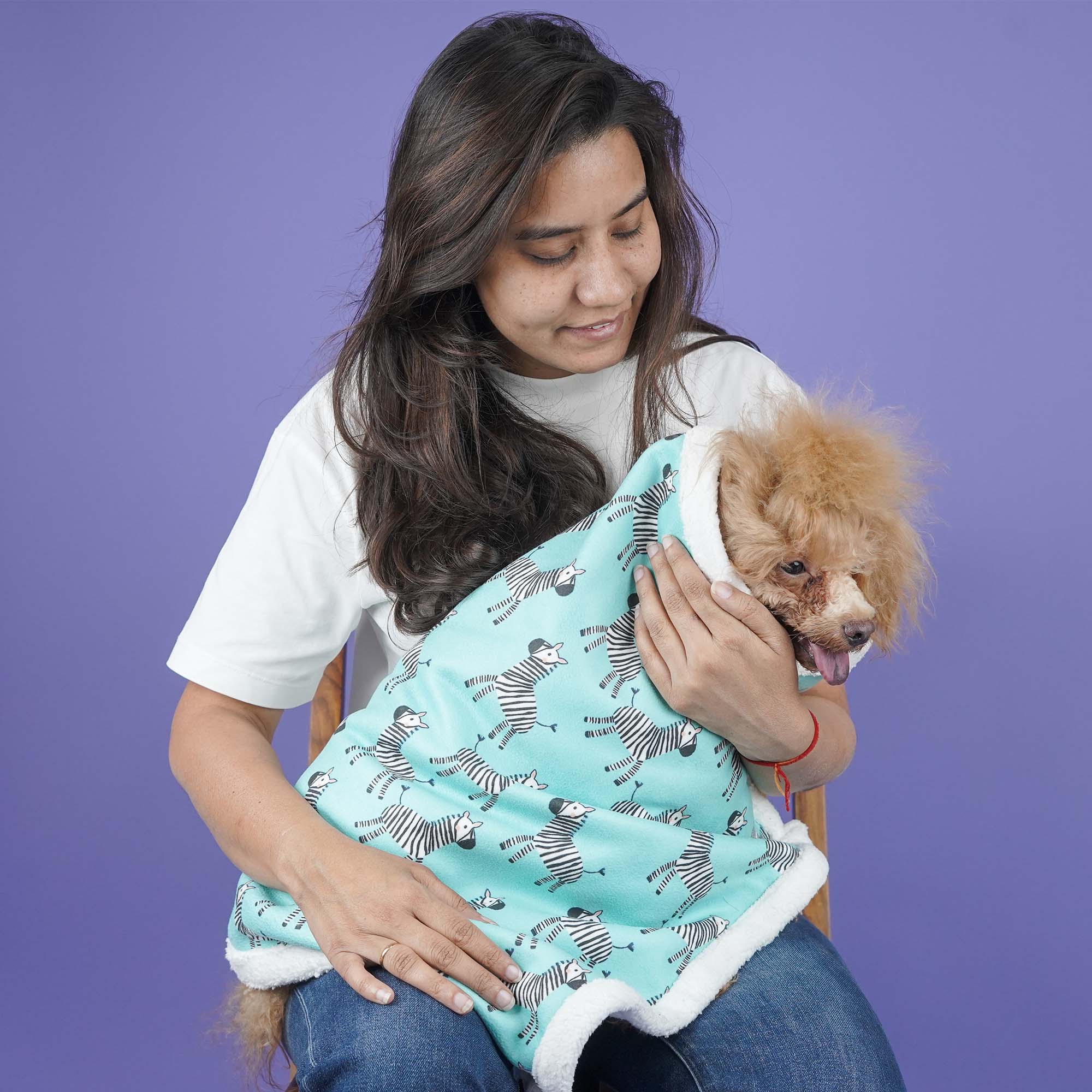 Zebra Dog Pet Blanket
