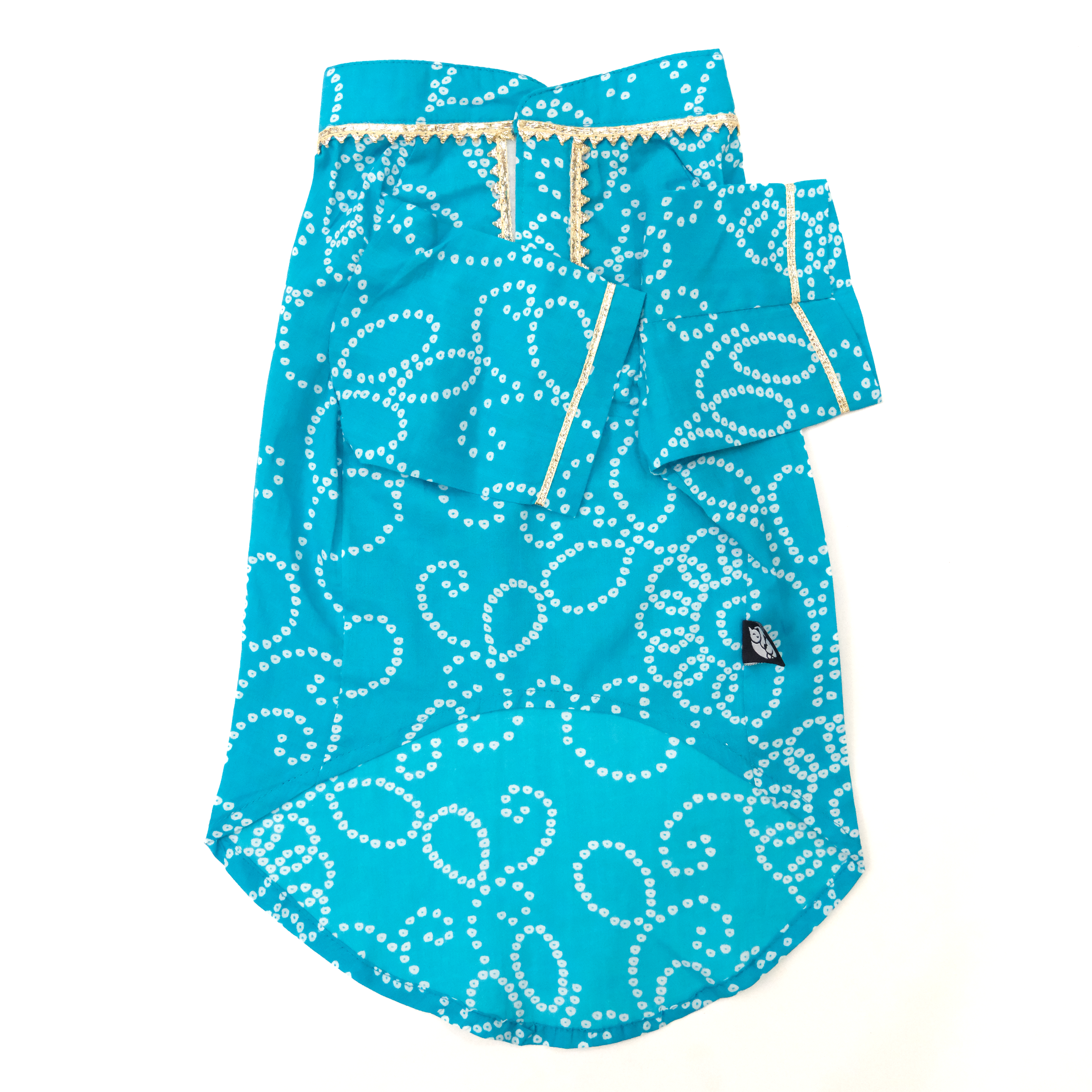 Bandhani - Blue Dog kurta