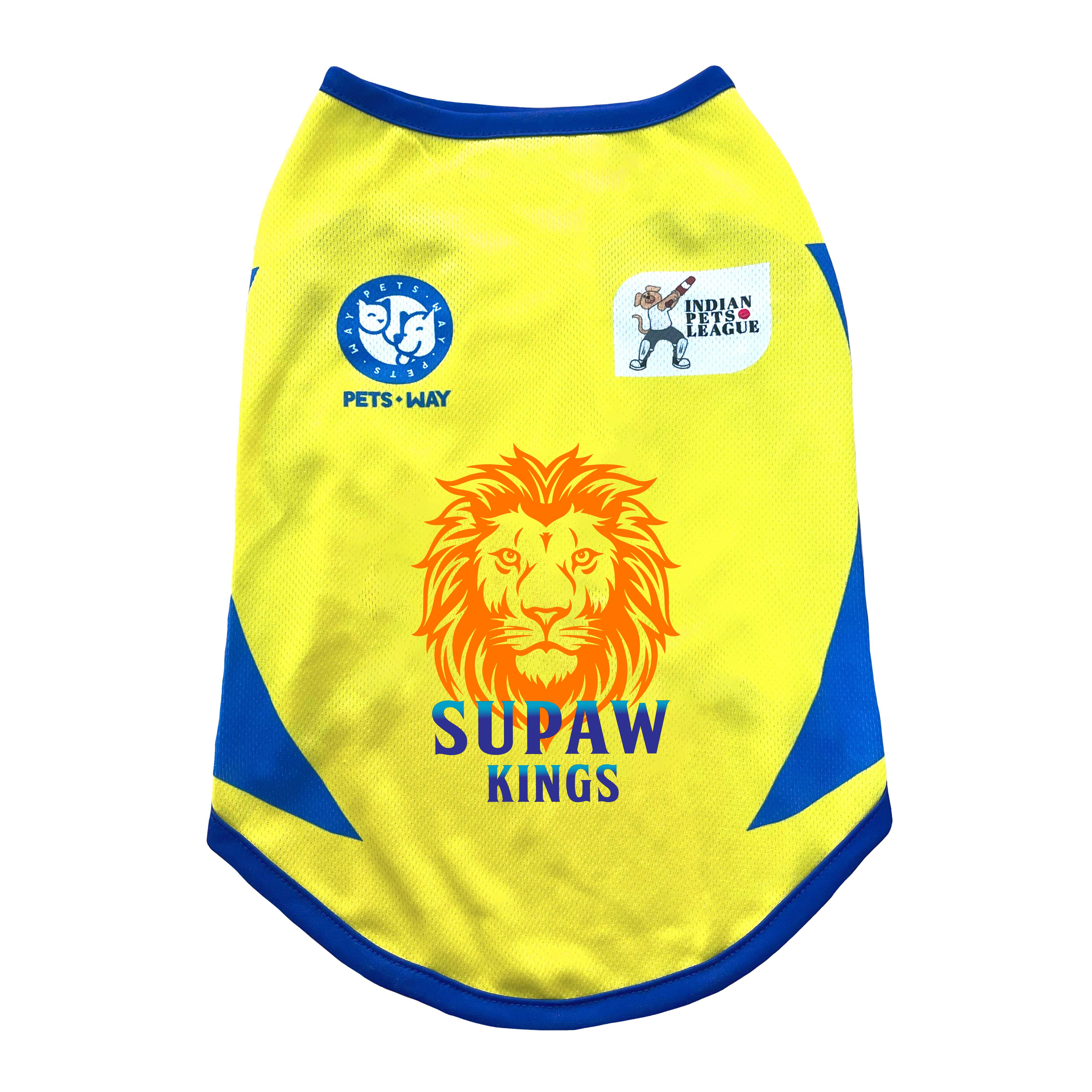 Chennai Supaw Kings Indian Pet League Dog Vest