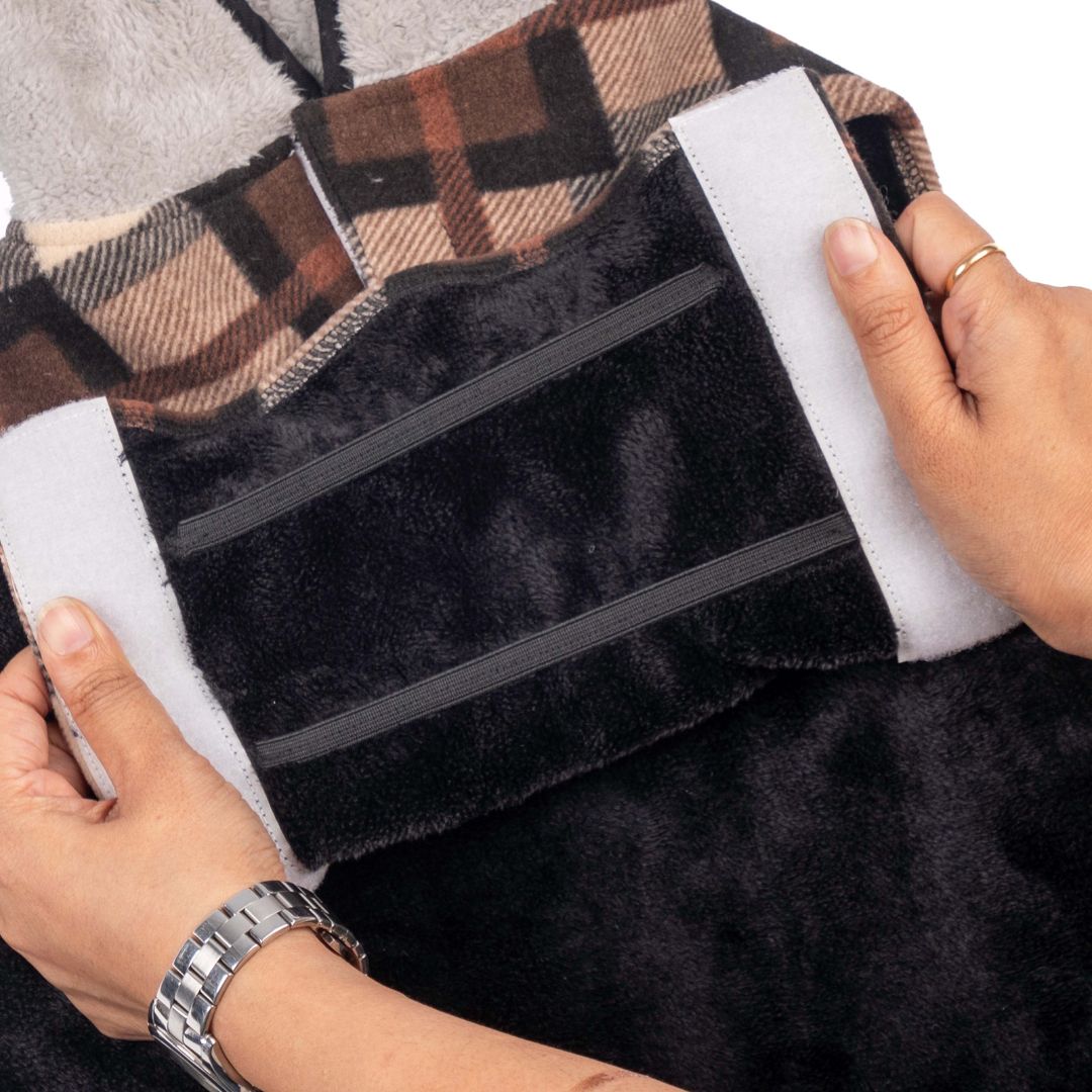 With Front Velcro Checks - Brownie Dog Jacket Petsway