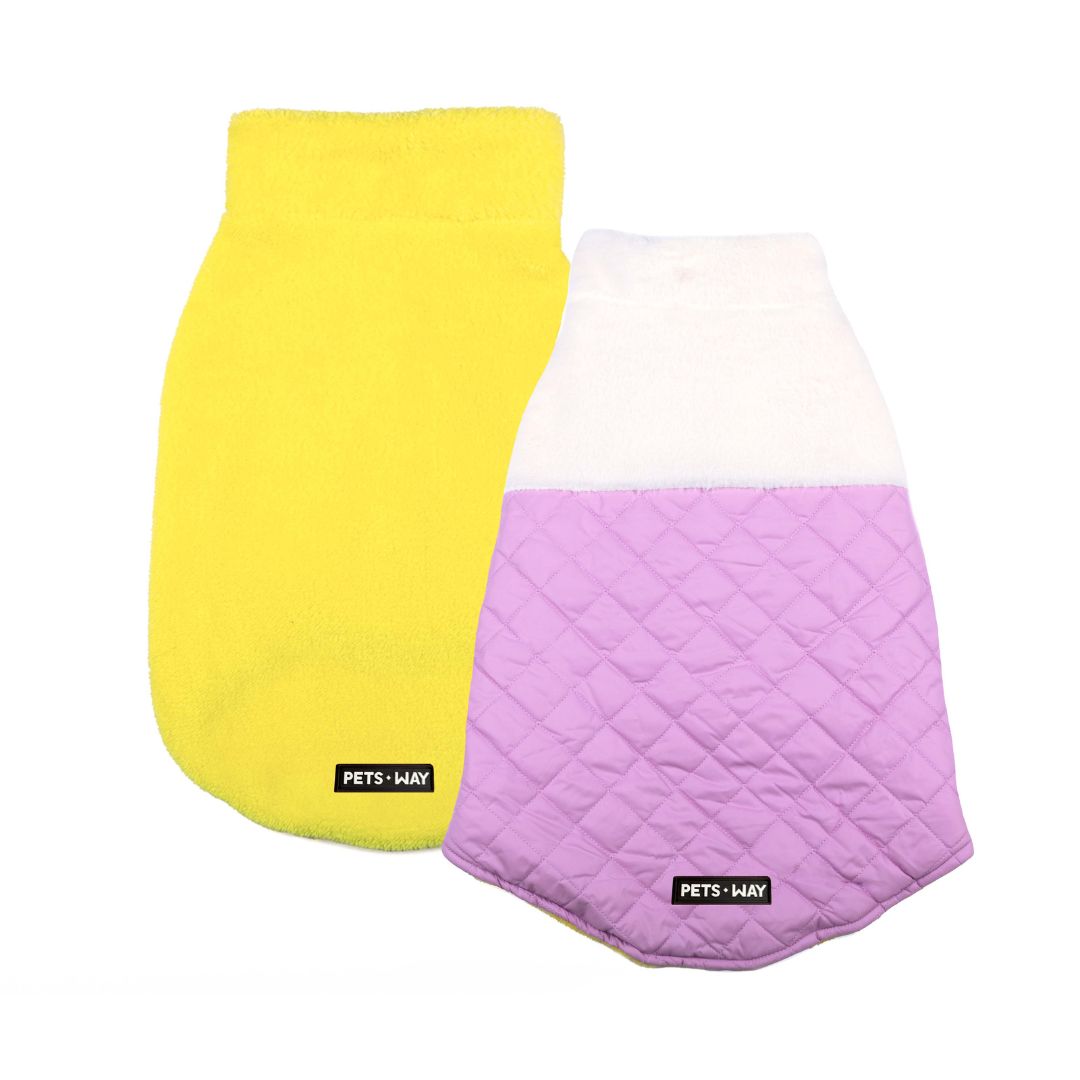 CozyQuilt - Mauve Reversible Dog Jacket Petsway