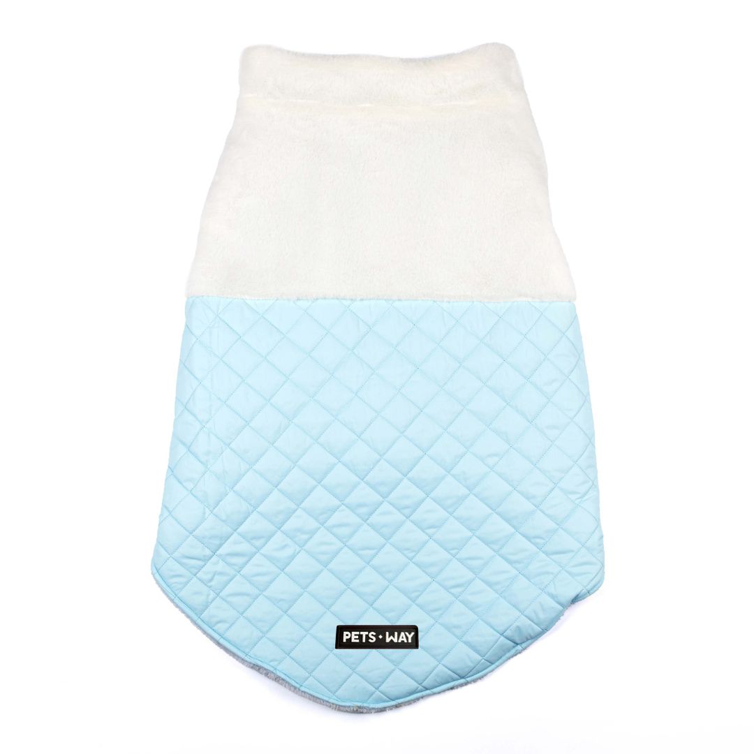 Bac of CozyQuilt - Sky Reversible Dog Jacket Petsway