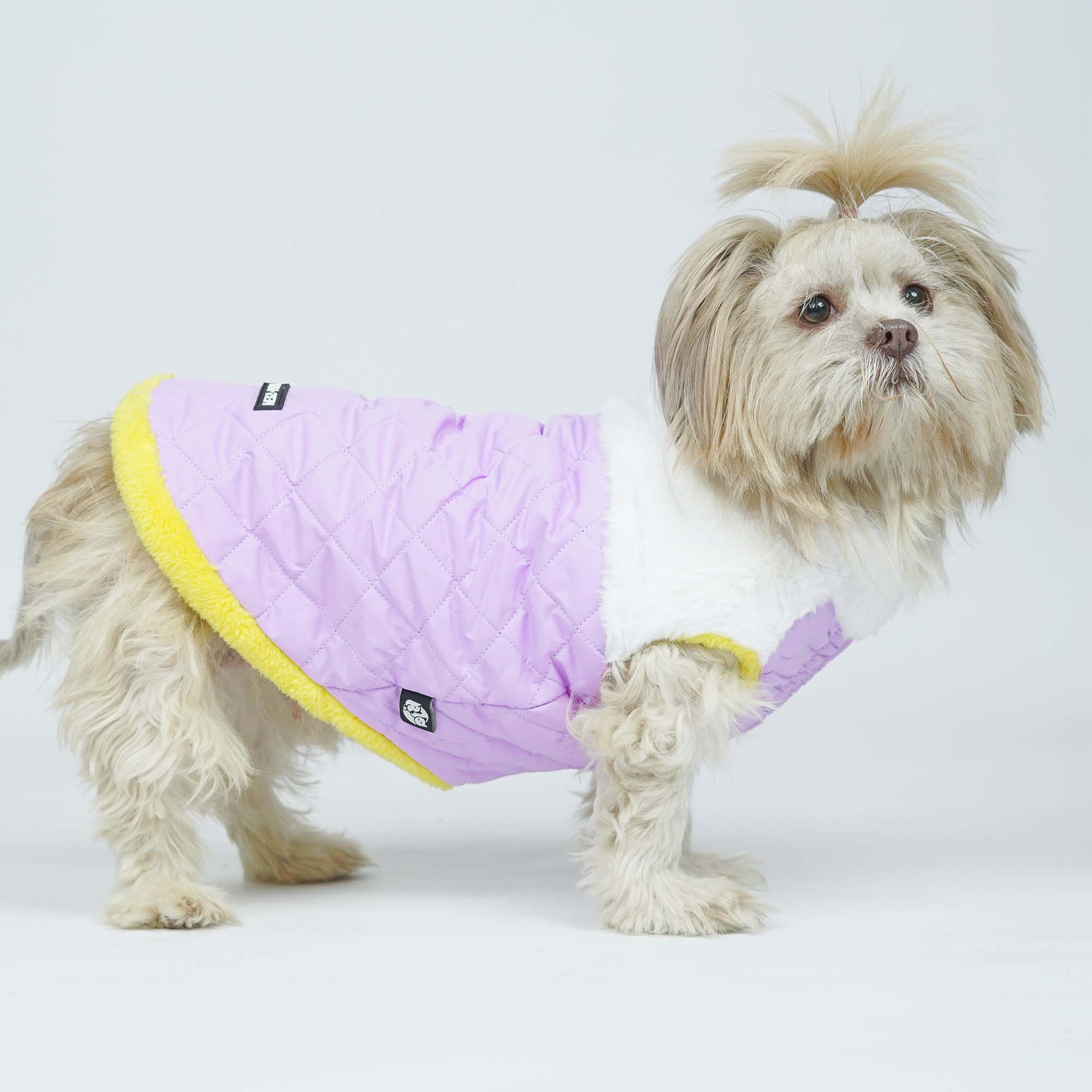 CozyQuilt - Mauve Reversible Dog Jacket