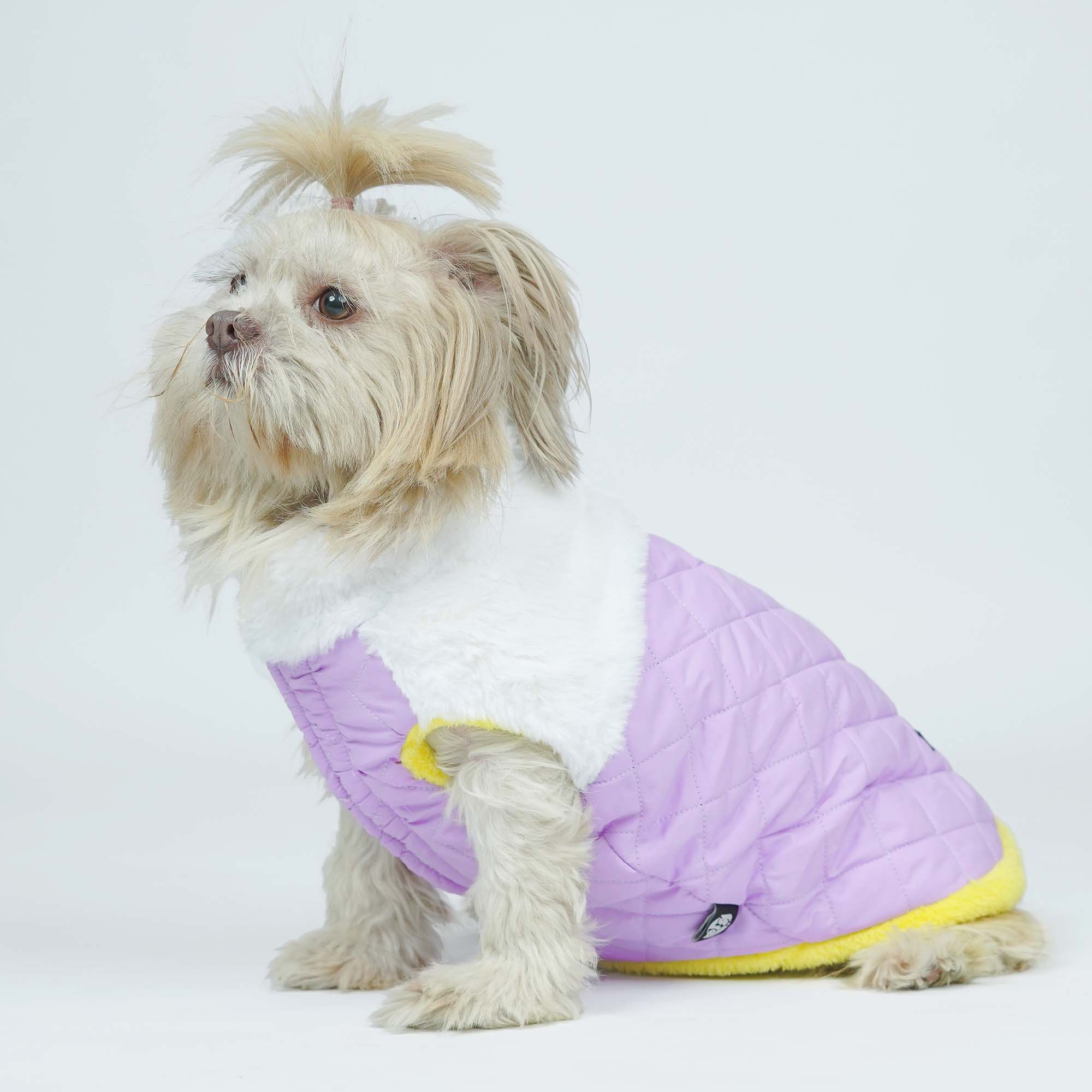 CozyQuilt - Mauve Reversible Dog Jacket