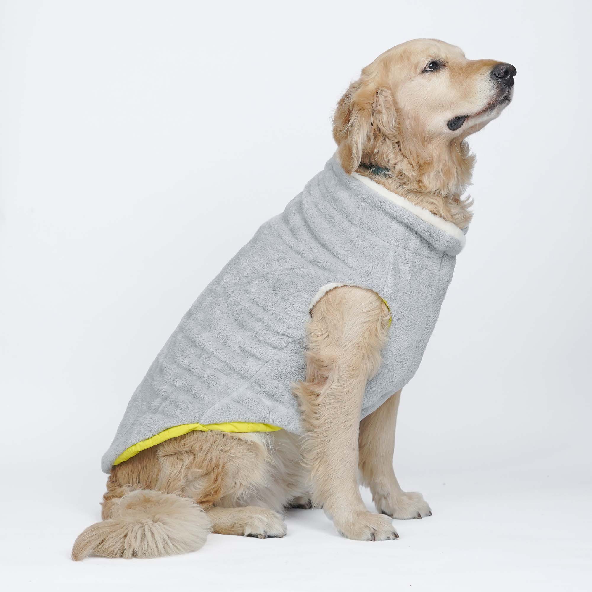 CozyQuilt - Yellow Reversible Dog Jacket