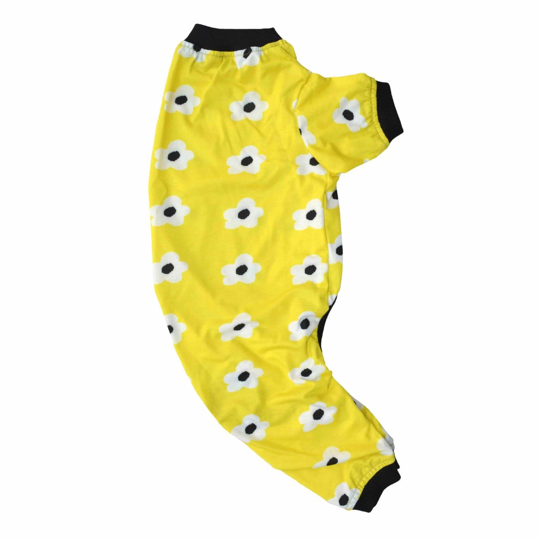 half-side of Daisy Printed Dog Jumpsuit-petsway