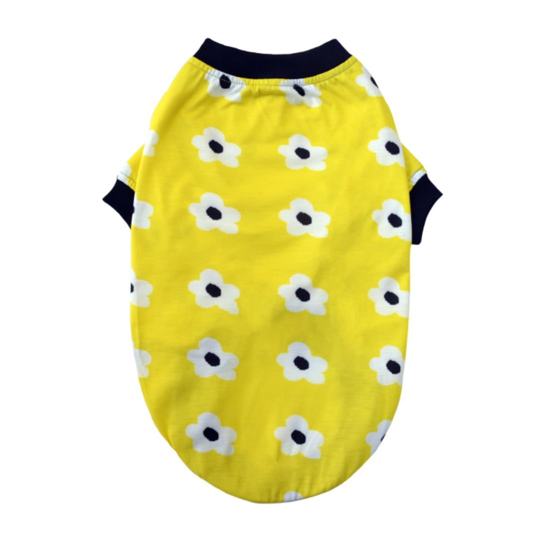 Daisy Printed Dog T-Shirt-petsway