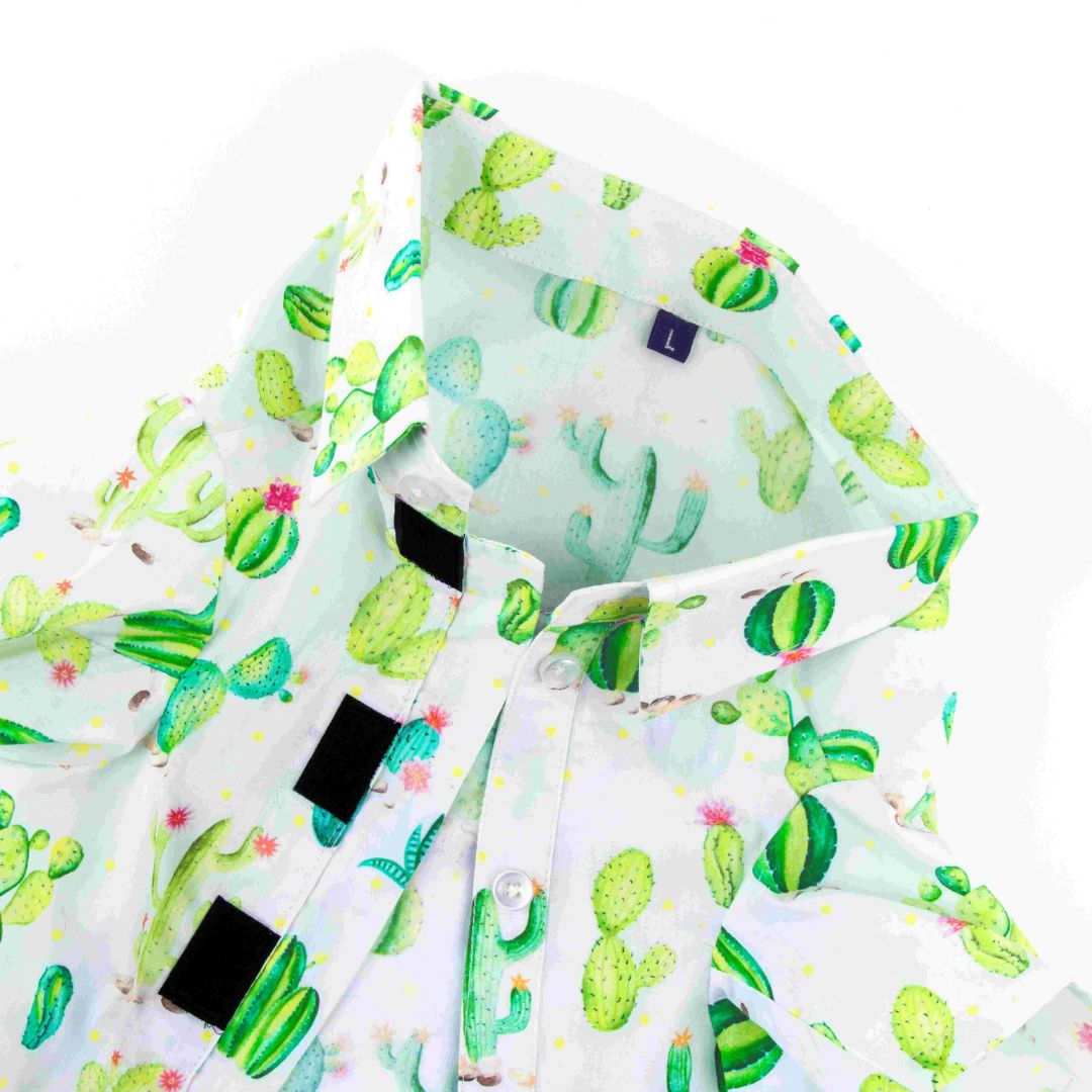 collar of Desert-Grass Dog Shirt-petsway