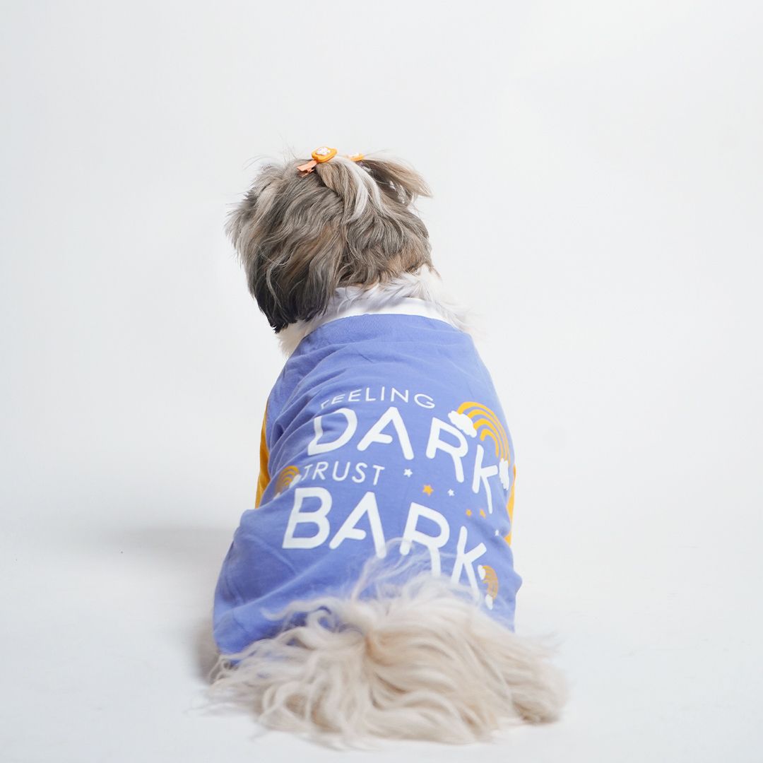 back side of Dust Blue Dog T-Shirt-petsway