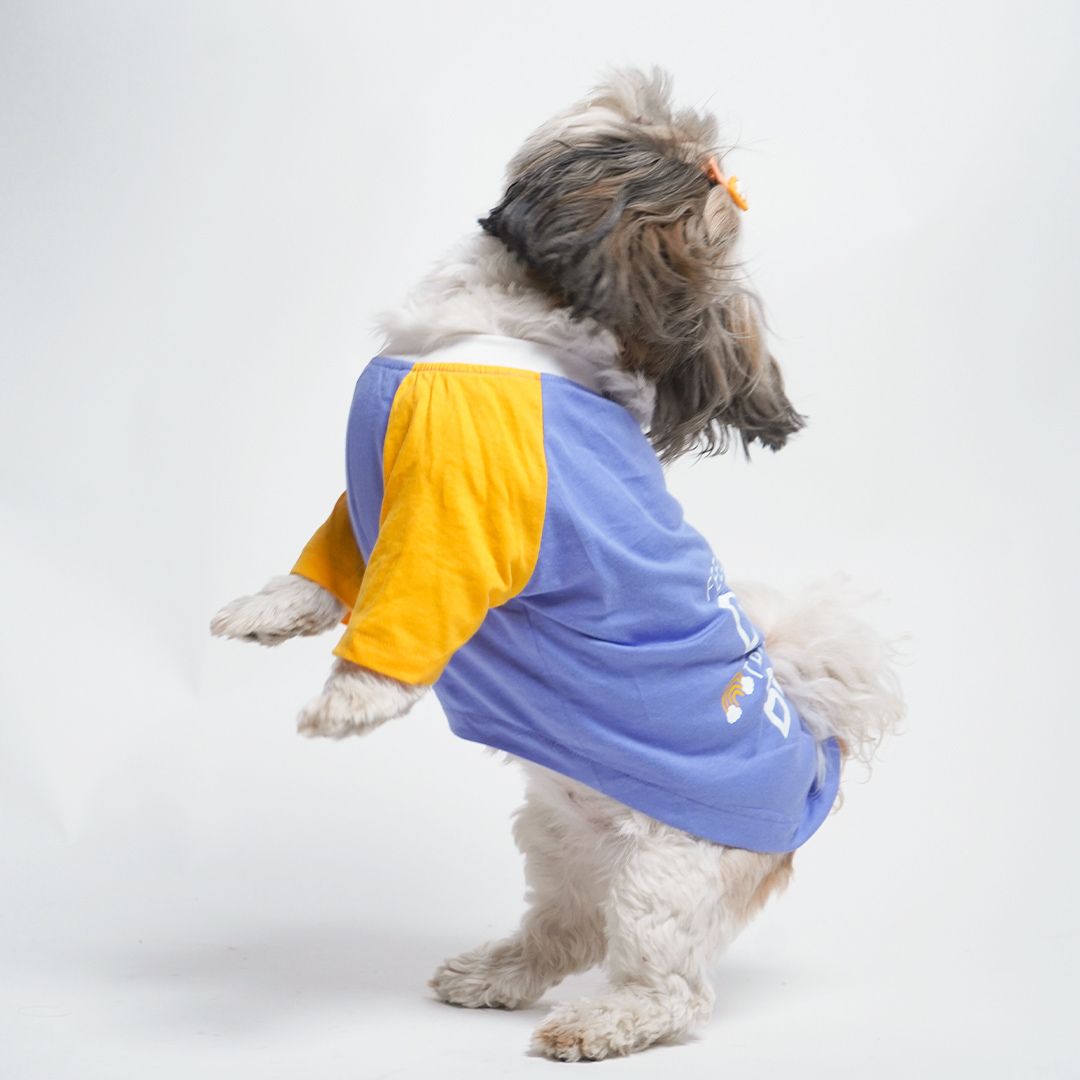 playing dog wear Dust Blue Dog T-Shirt-petsway