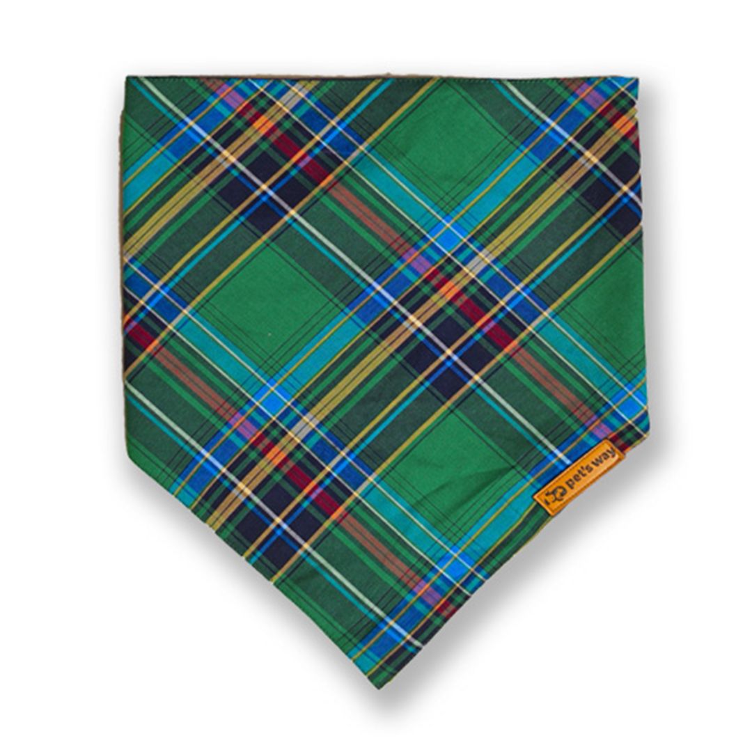 front of Elf Checks Bandana-petsway