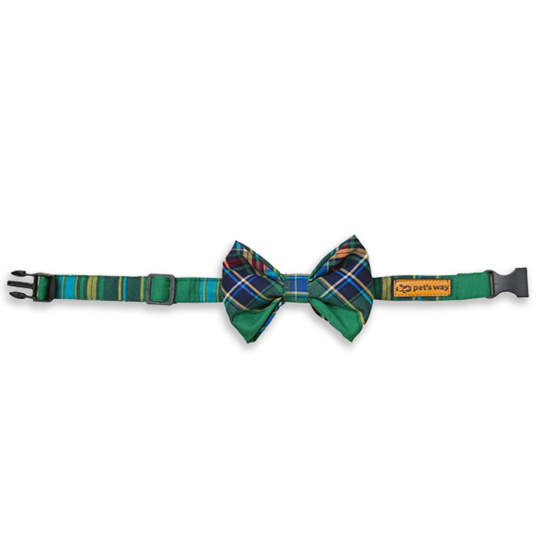 front of Elf Checks Bow Tie-petsway