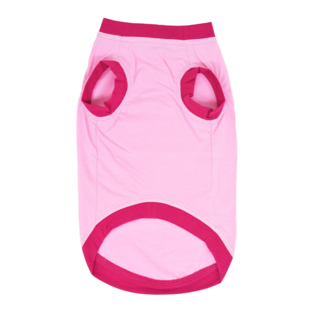 front of Flamingo Dog T-Shirt-petsway