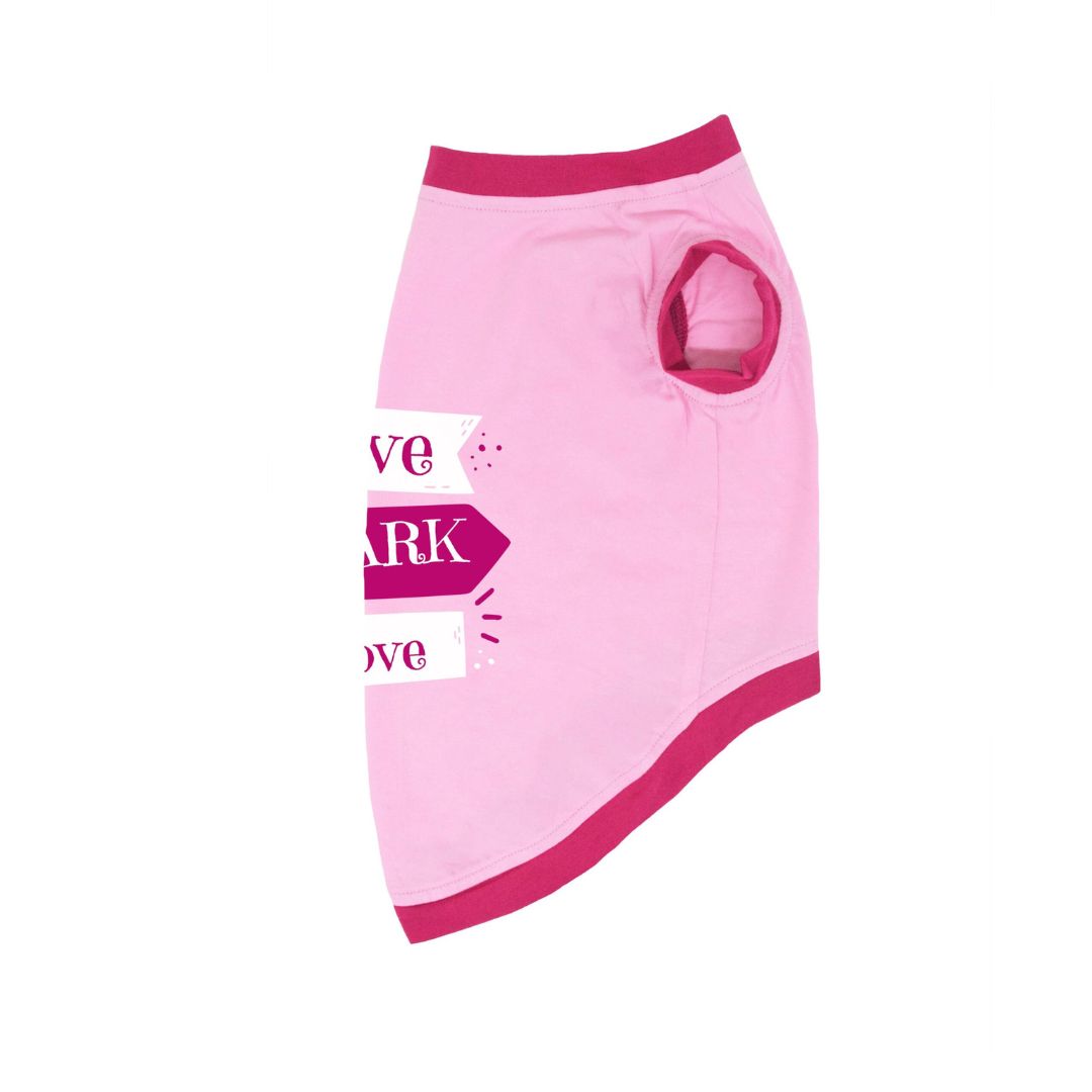 half of Flamingo Dog T-Shirt-petsway