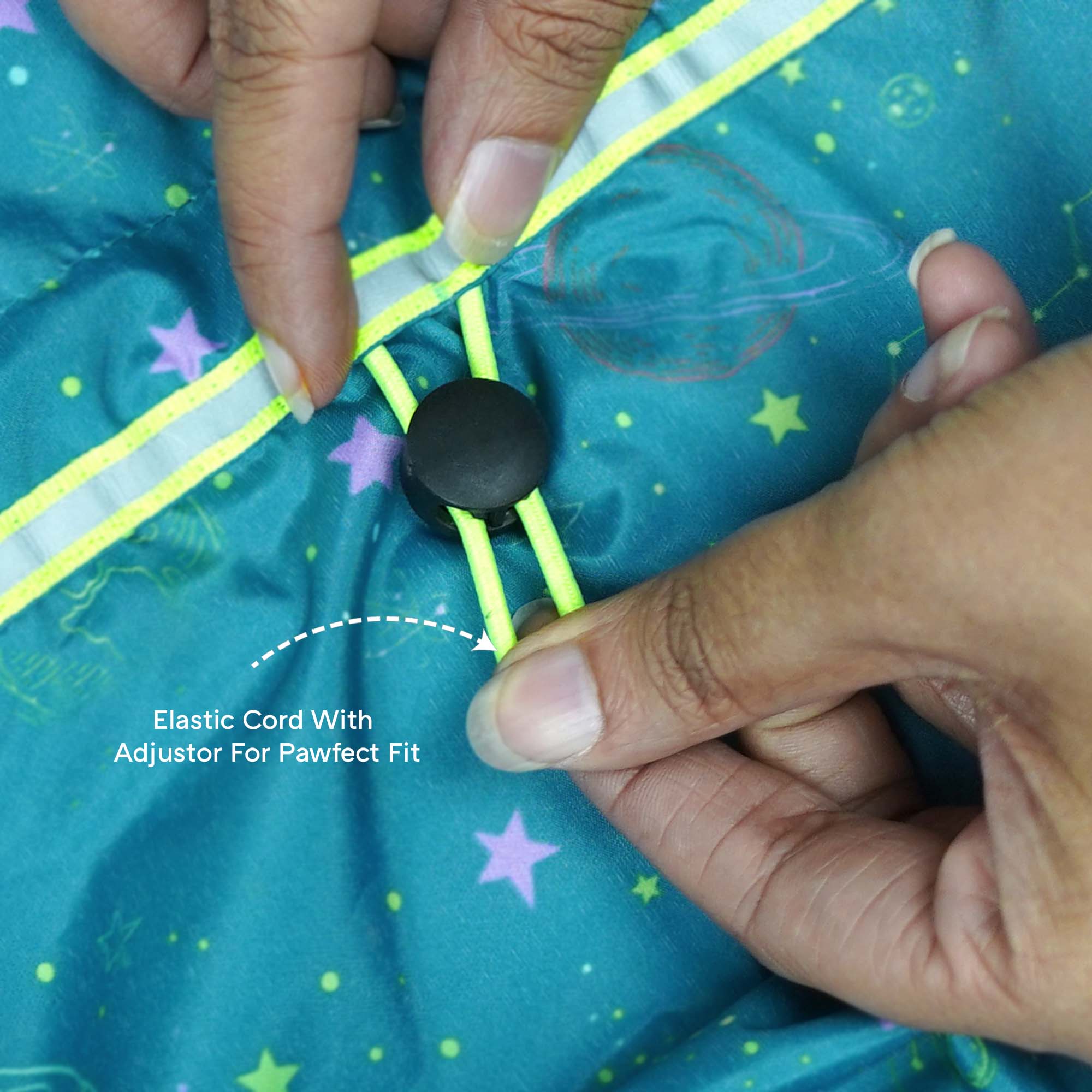 Furcast Spaceship Dog Raincoat
