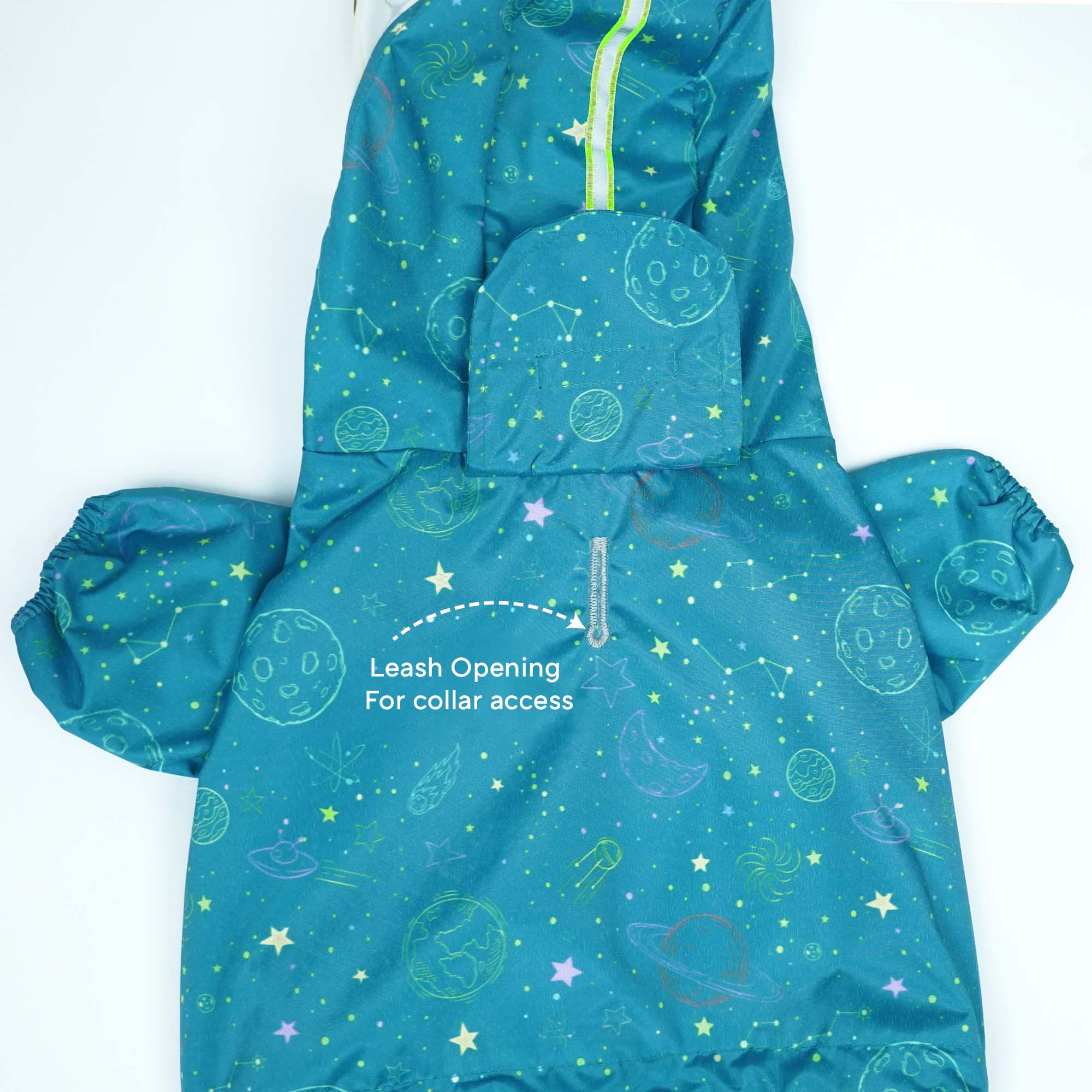 Furcast Spaceship Dog Raincoat
