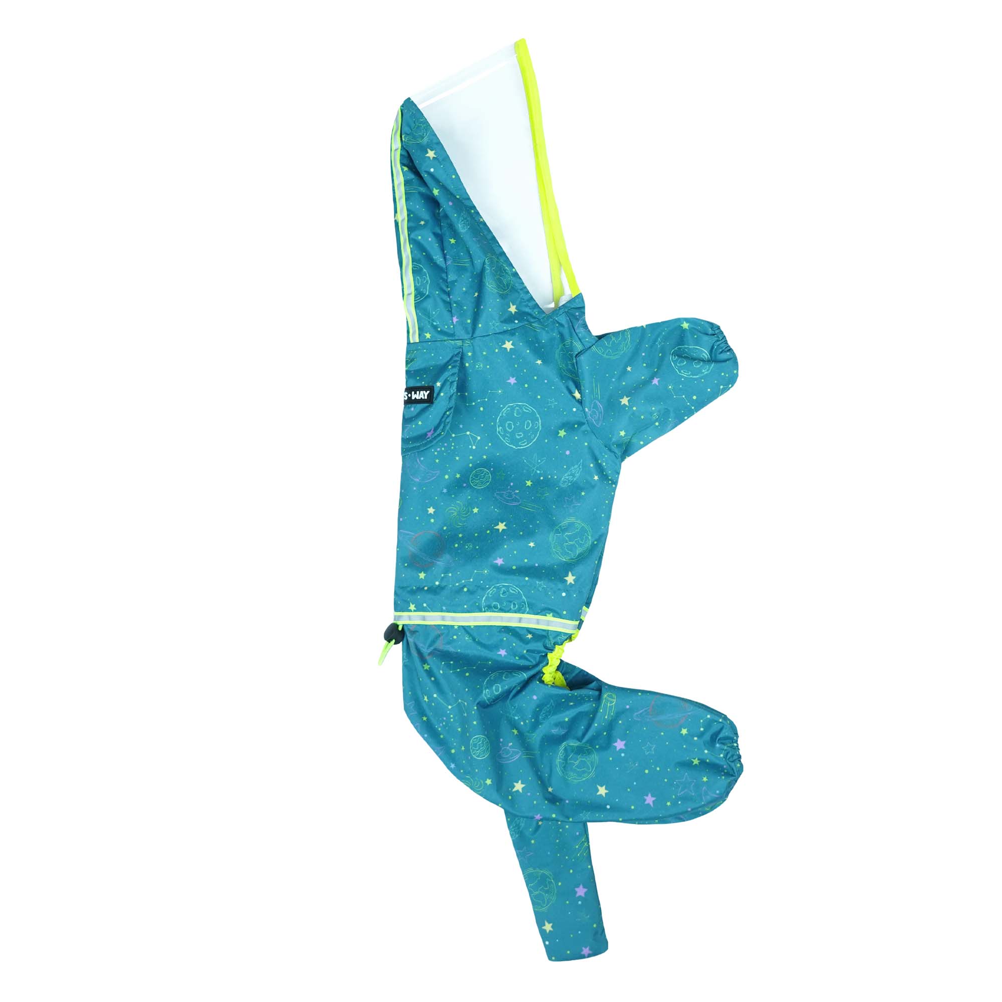 Furcast Spaceship Dog Raincoat