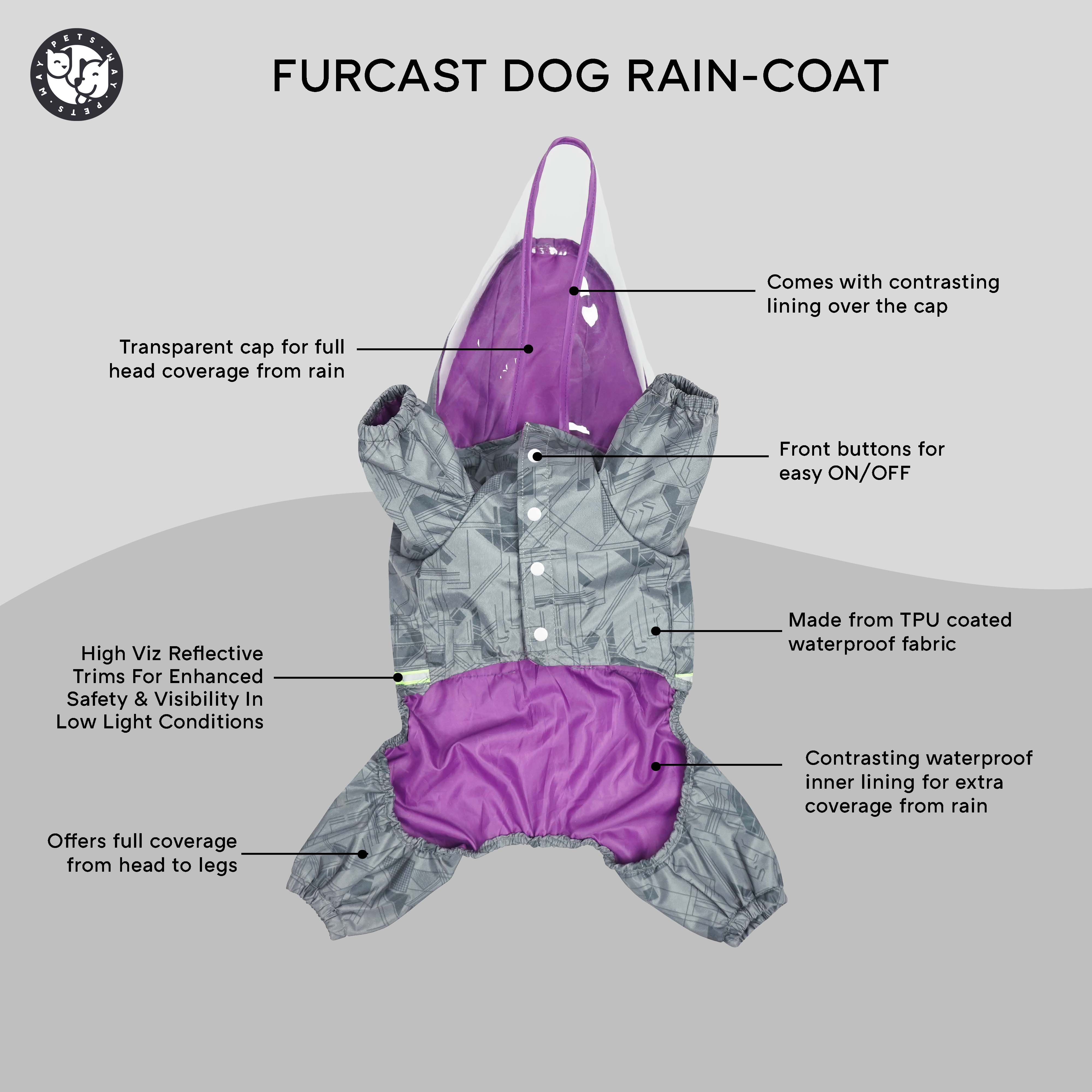 Furcast Dog Raincoat-Dust