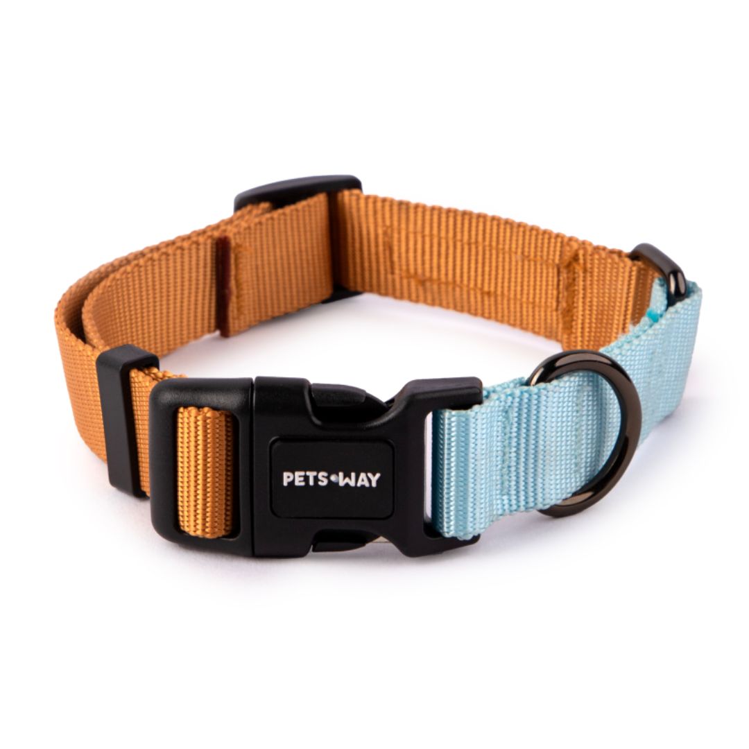 Honey & Sky - Dual Color Dog Collar-petsway