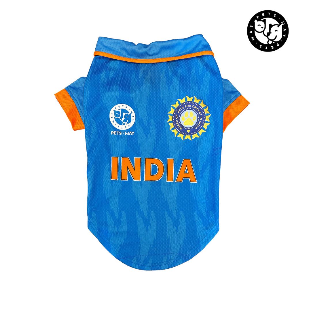 India Cricket Dog Jersey-petsway