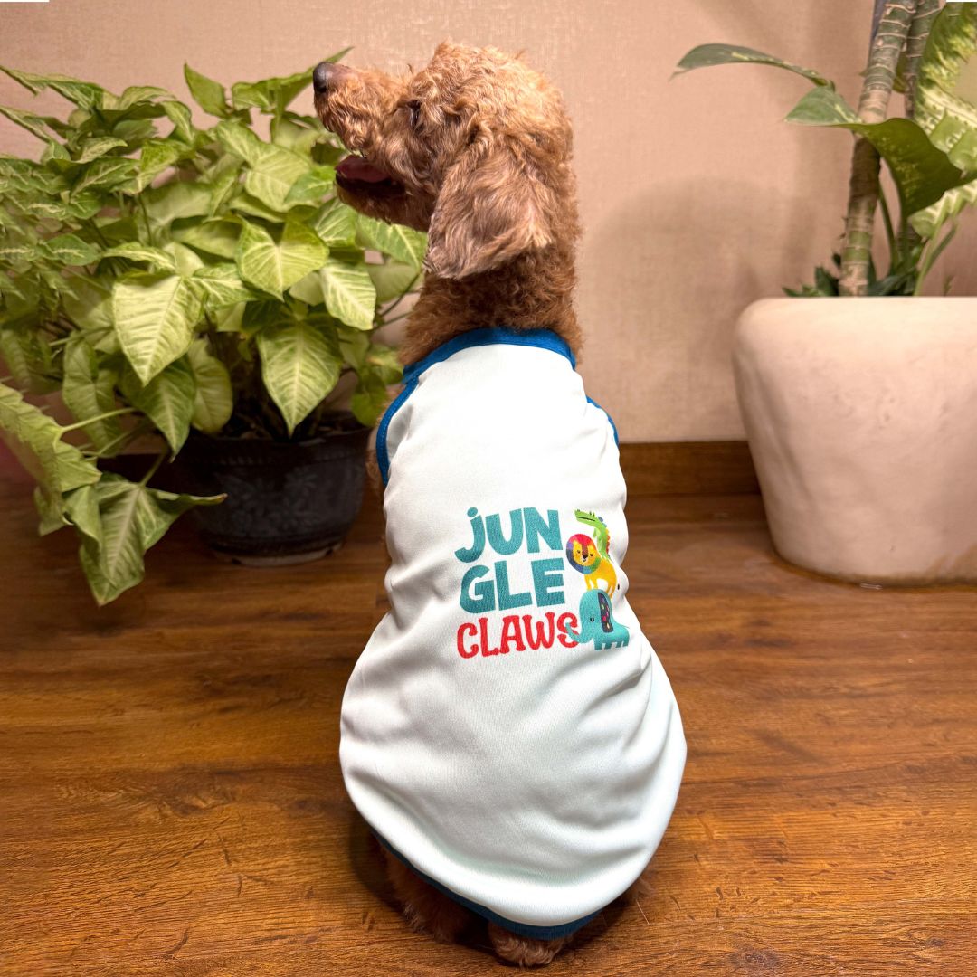 Back of jungle claws vest Petsway