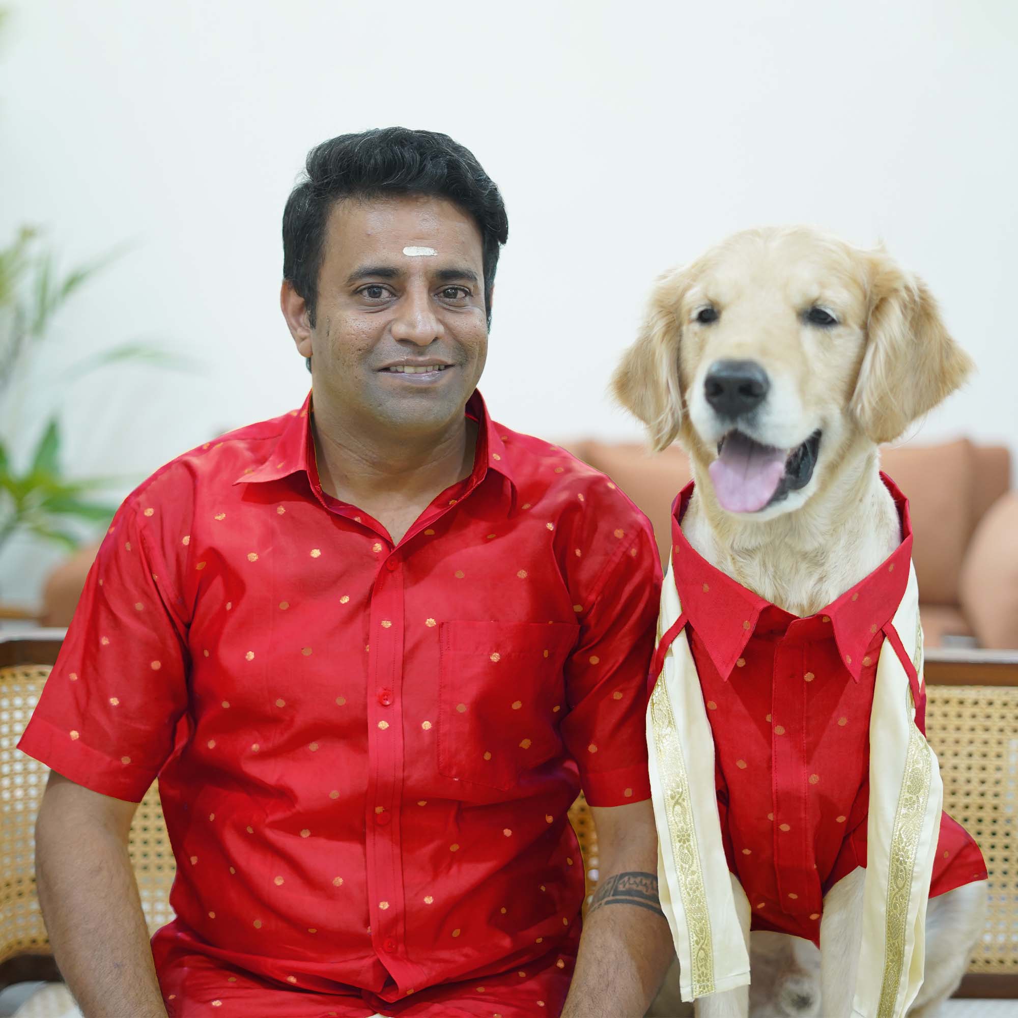 MUNDU - Red Dog Shirt