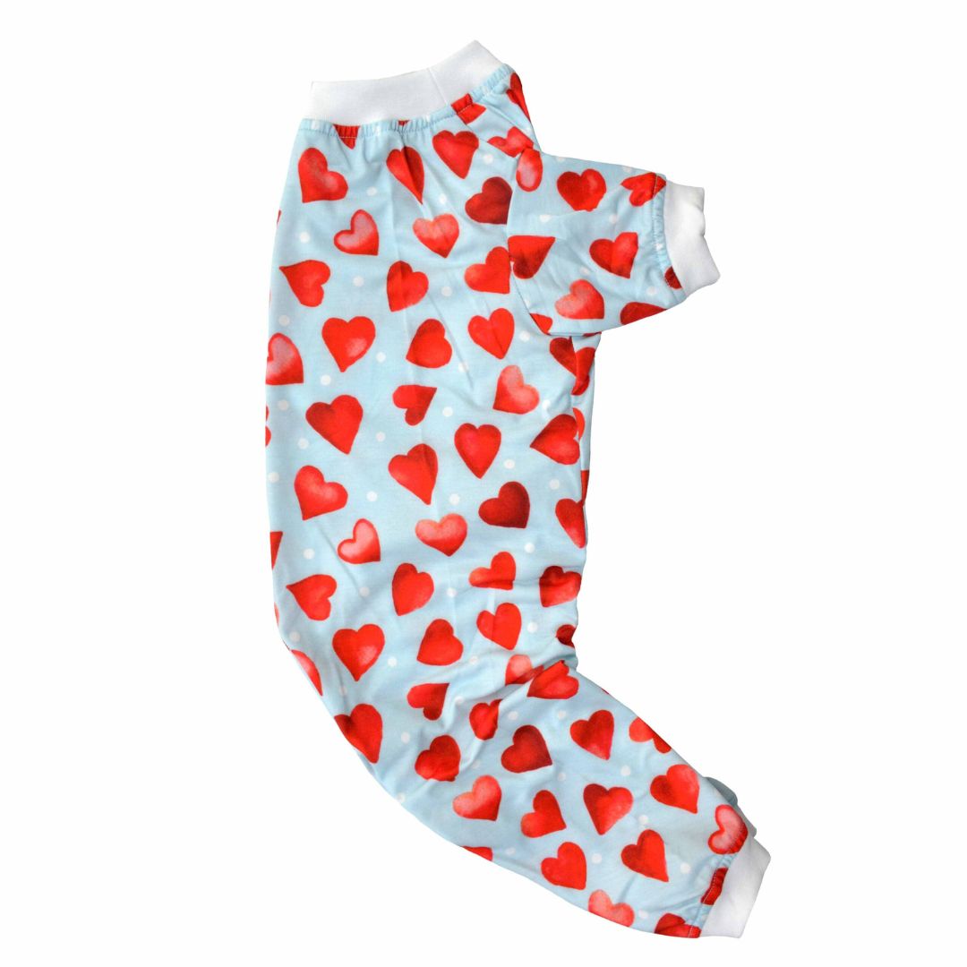 side of Little Heart-Printed Dog Jumpsuit-petsway