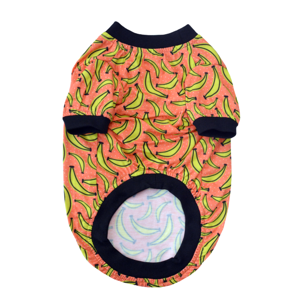 Mad Over Banana Printed Dog T-Shirt