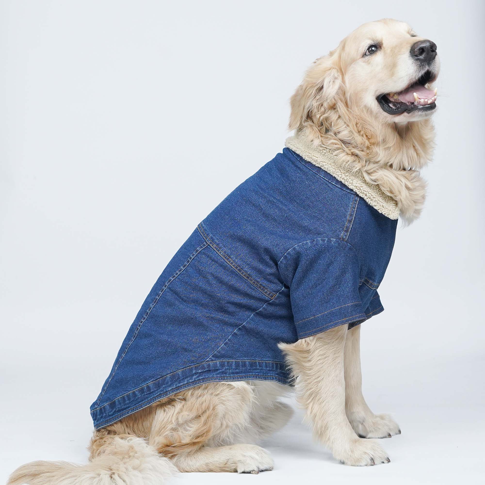 Paw-Gun Marine Denim Dog Jacket