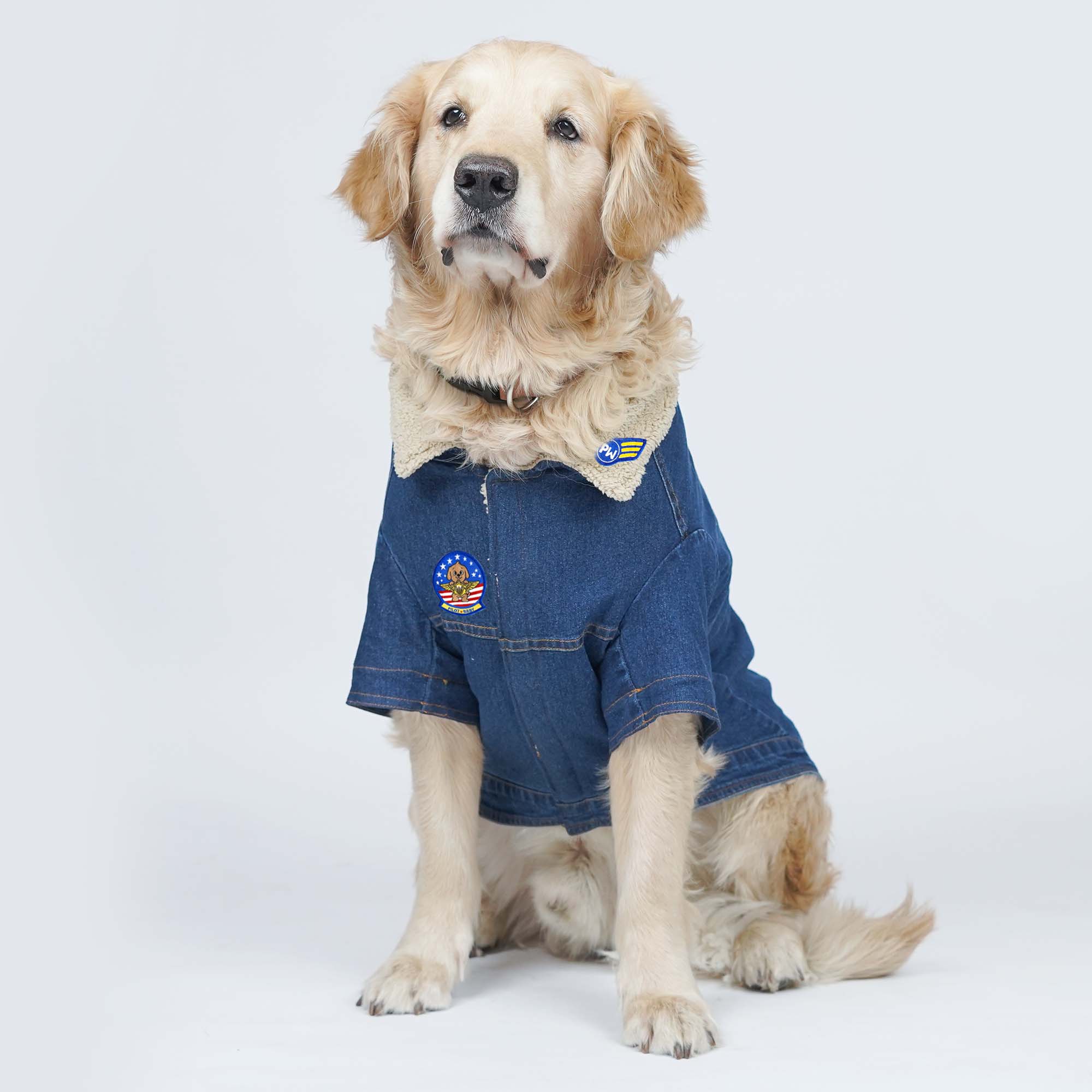 Paw-Gun Marine Denim Dog Jacket