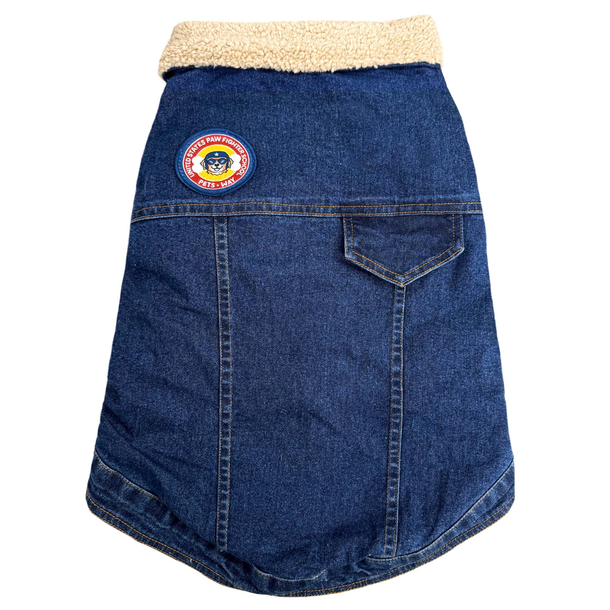 Paw-Gun Marine Denim Dog Jacket