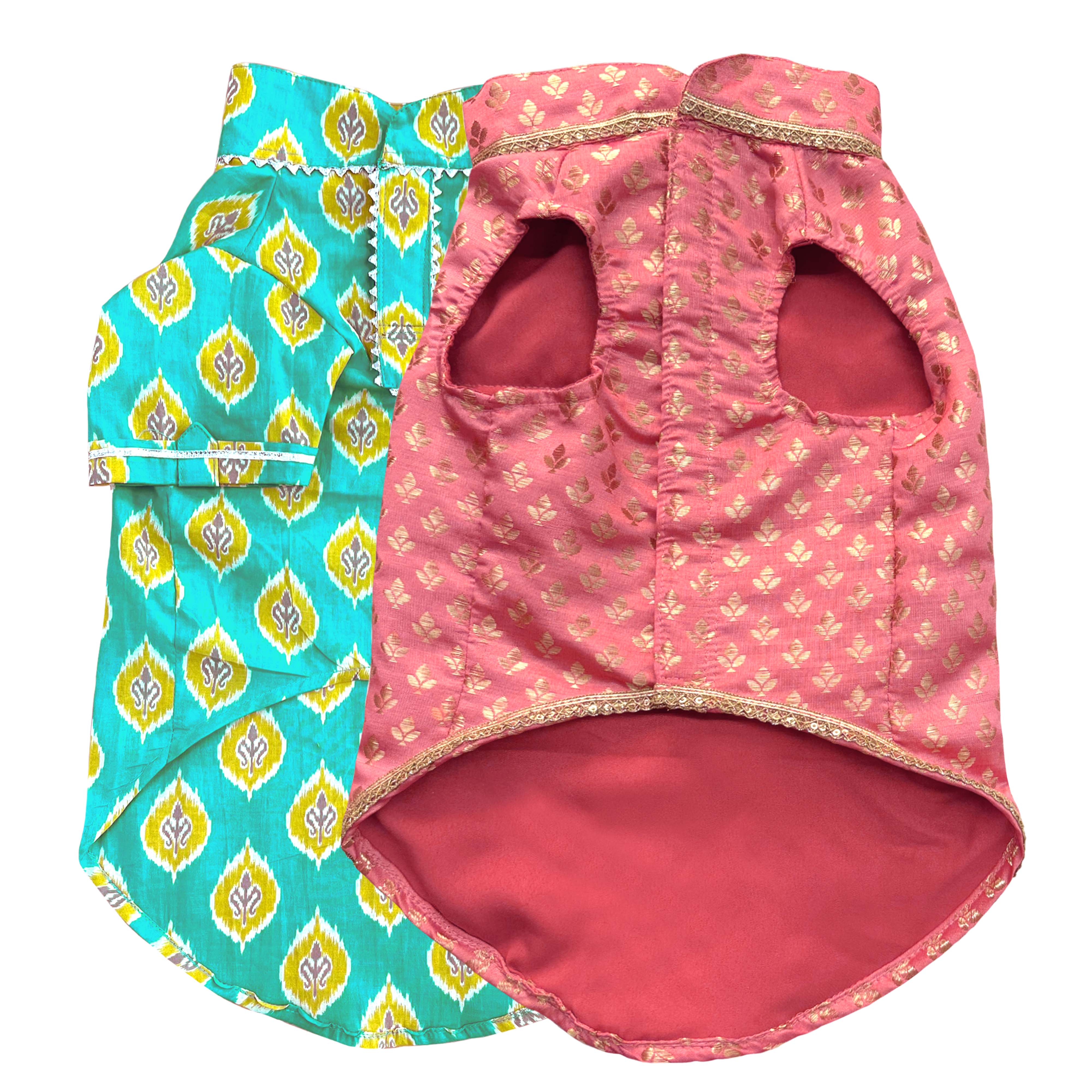 Nawab & Ikat Dog kurta Combo
