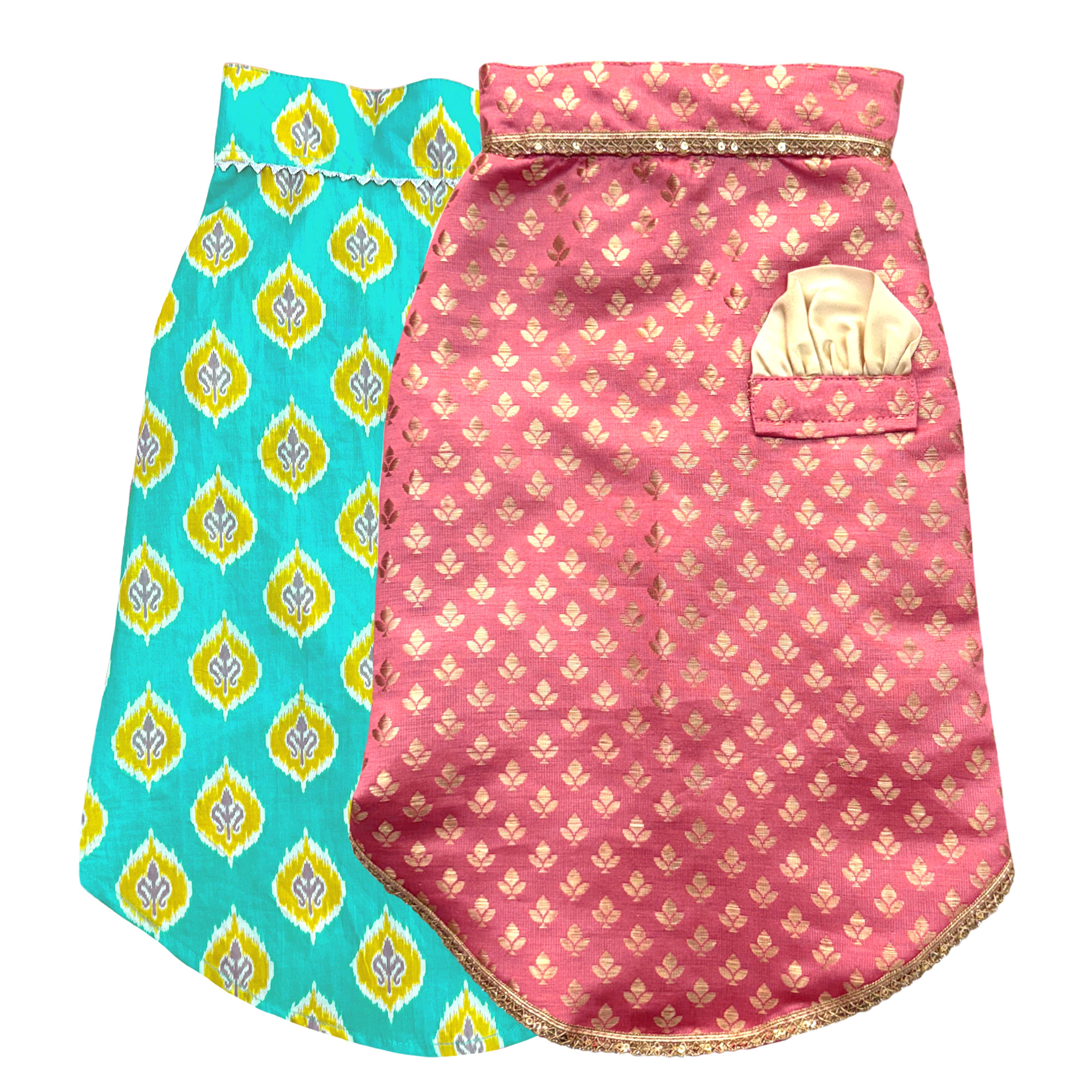 Nawab & Ikat Dog kurta Combo