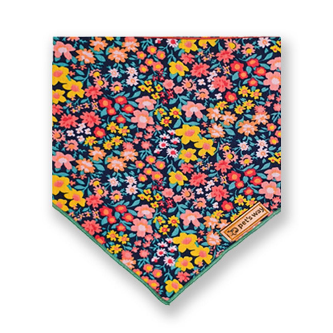 front Night Bloom Bandana-petsway