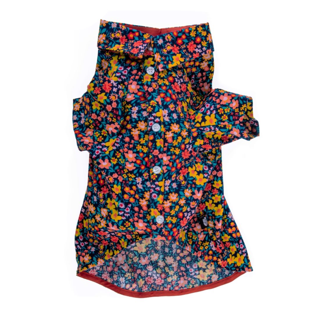 front of Night Bloom Dog Shirt-petsway