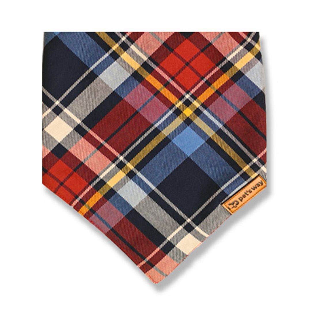 front of Norway Checks Bandana-petsway