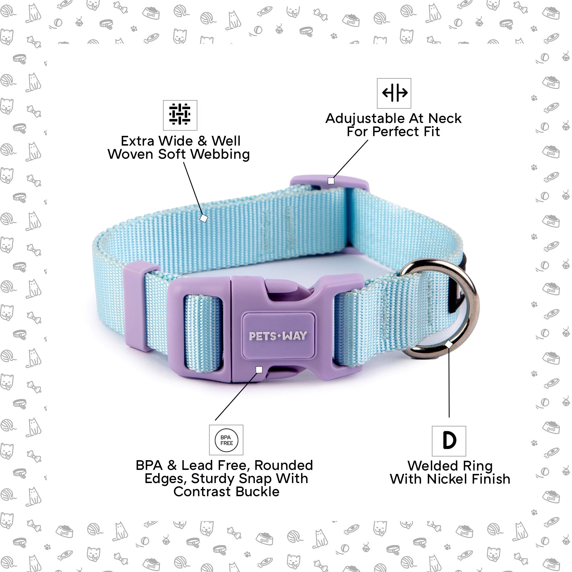 Sky Dog Collar Leash Set