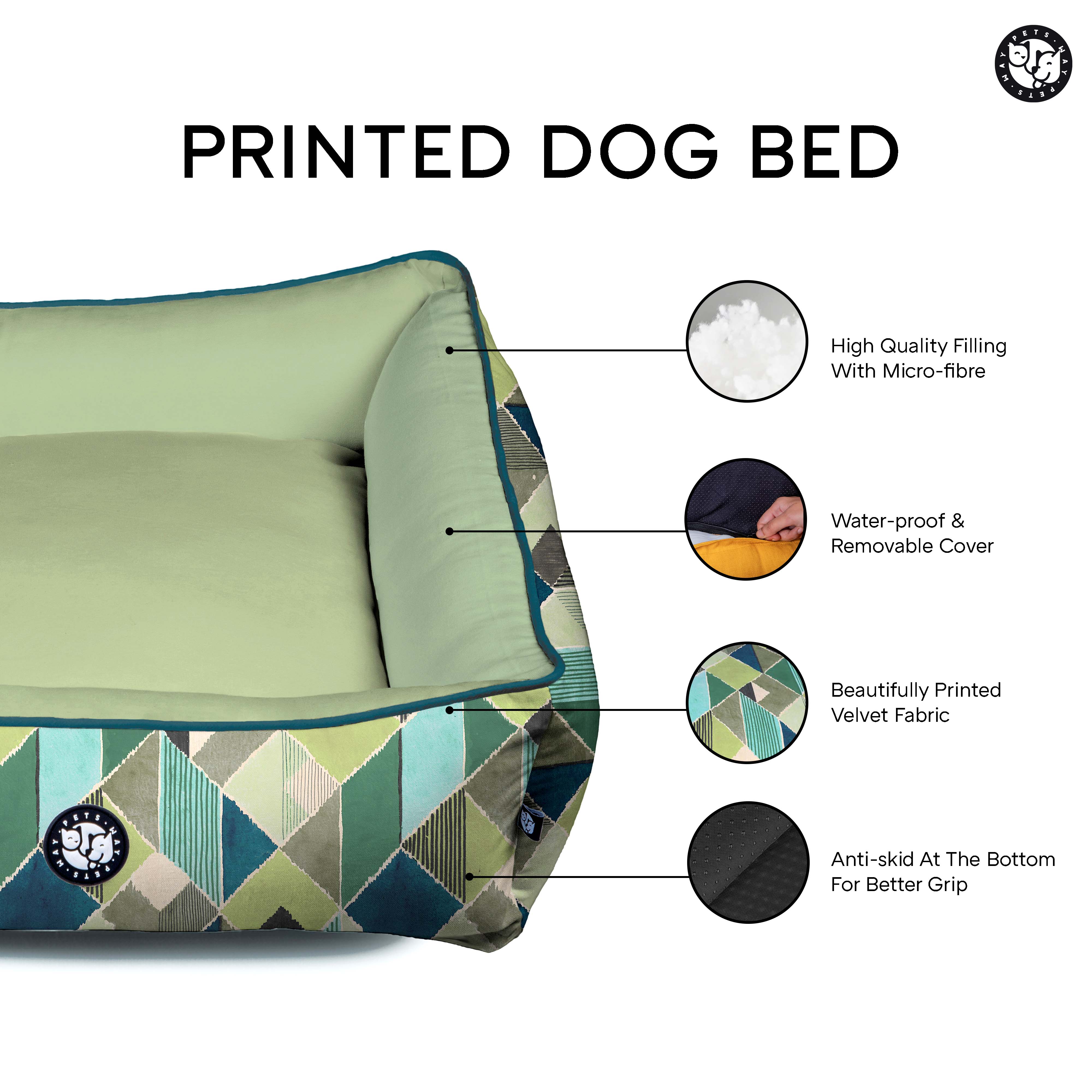 Featured image of printed Dog bed Petsway